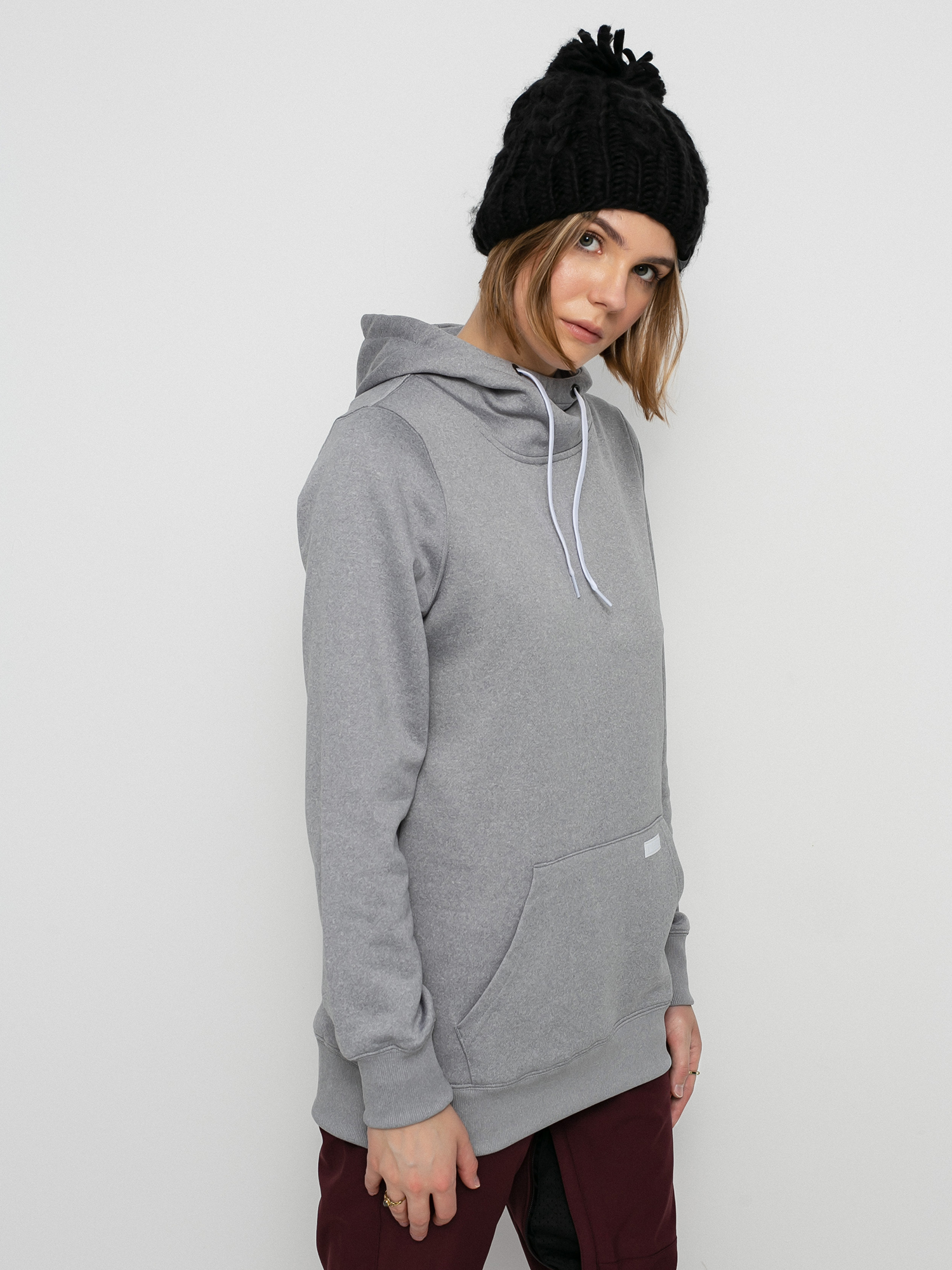 Bluza z kapturem Volcom Yerba HD Wmn (heather grey)