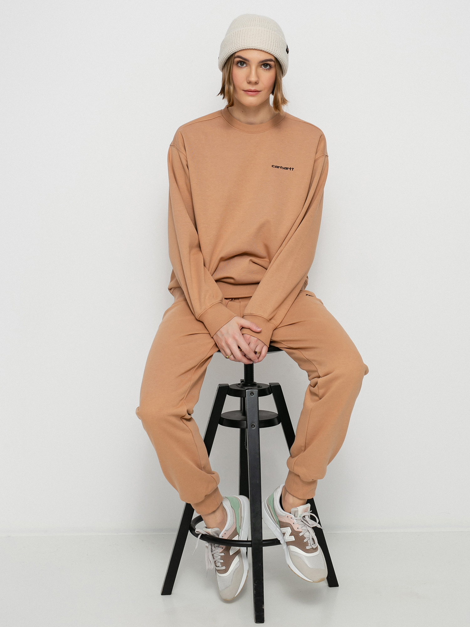 Bluza Carhartt WIP Script Embroidery Wmn (sediment/black)