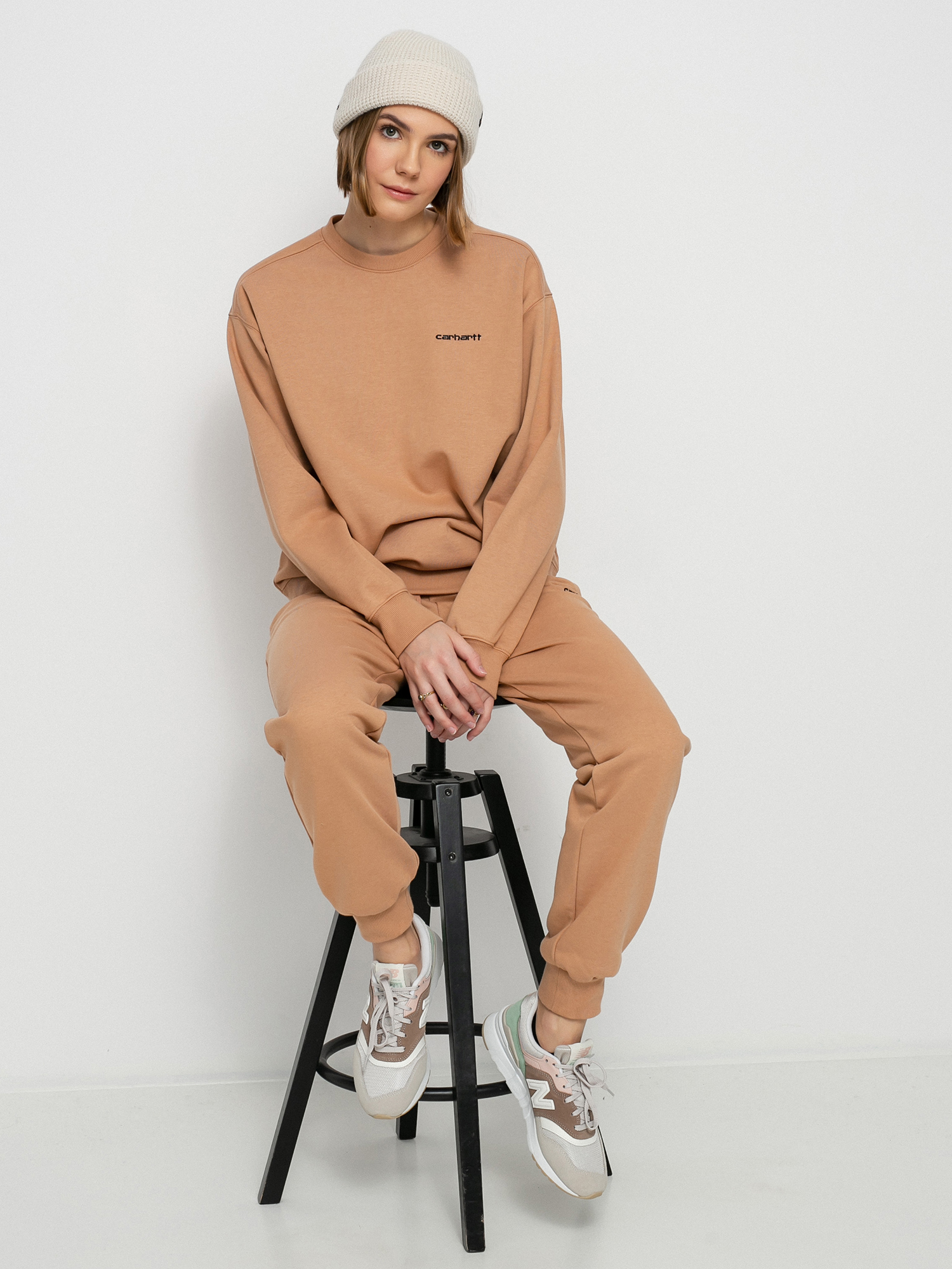 Bluza Carhartt WIP Script Embroidery Wmn (sediment/black)