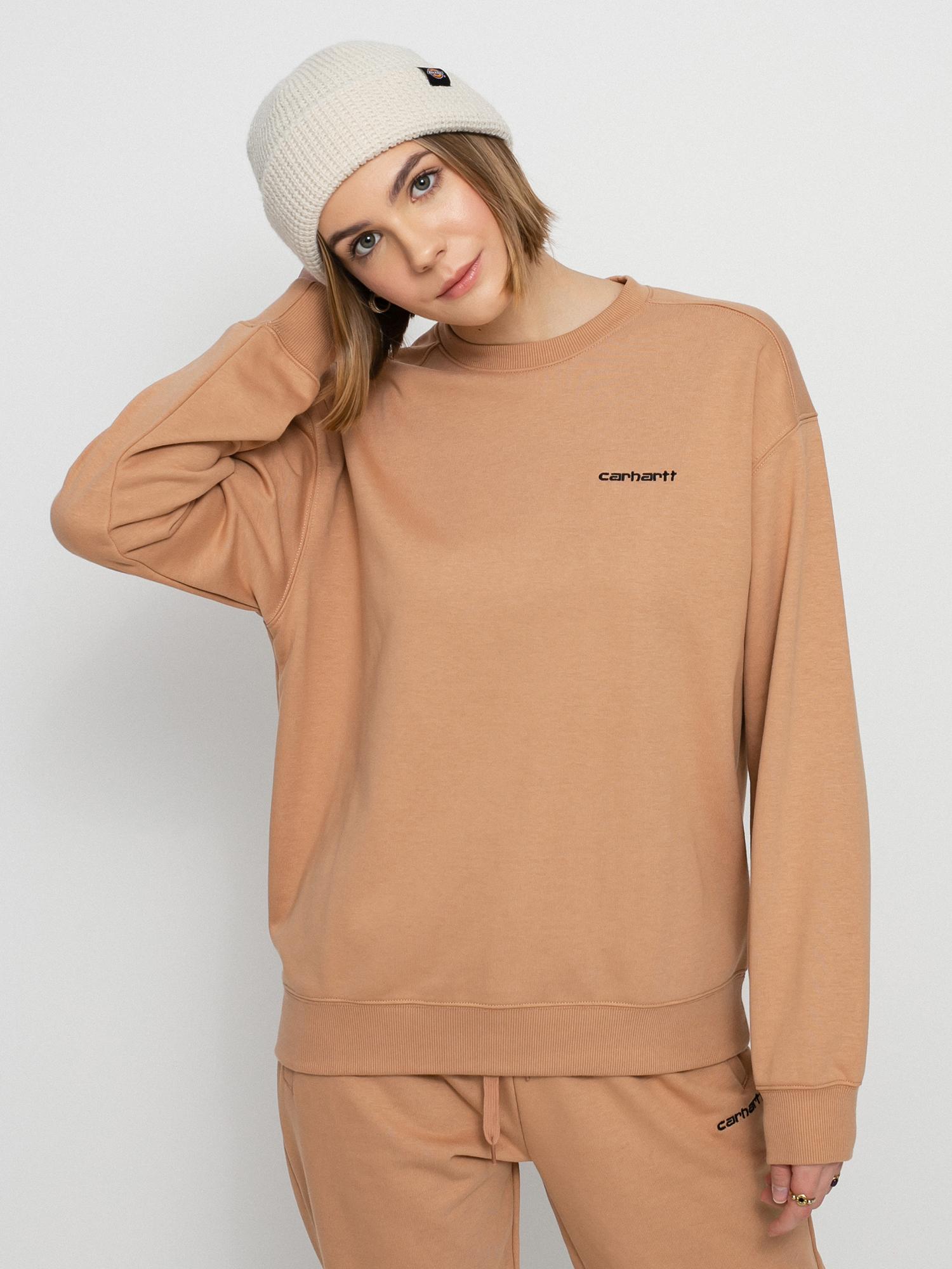 Bluza Carhartt WIP Script Embroidery Wmn (sediment/black)