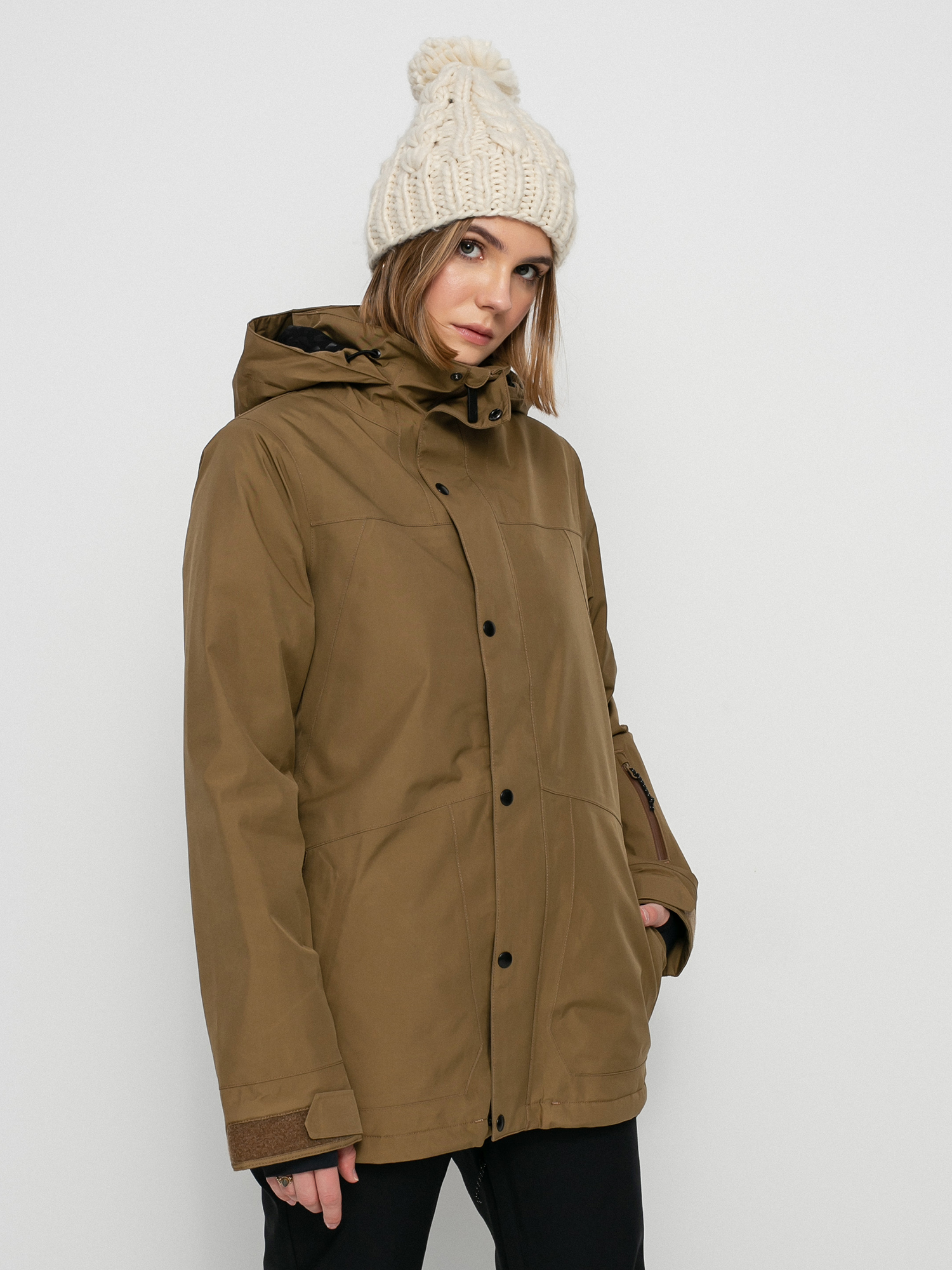 Damska Kurtka snowboardowa Volcom Ell Ins Gore Tex (coffee)