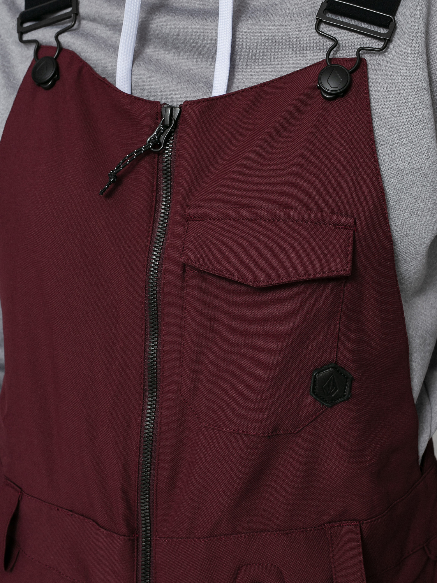 Damskie Spodnie snowboardowe Volcom Swift Bib Overall (merlot)