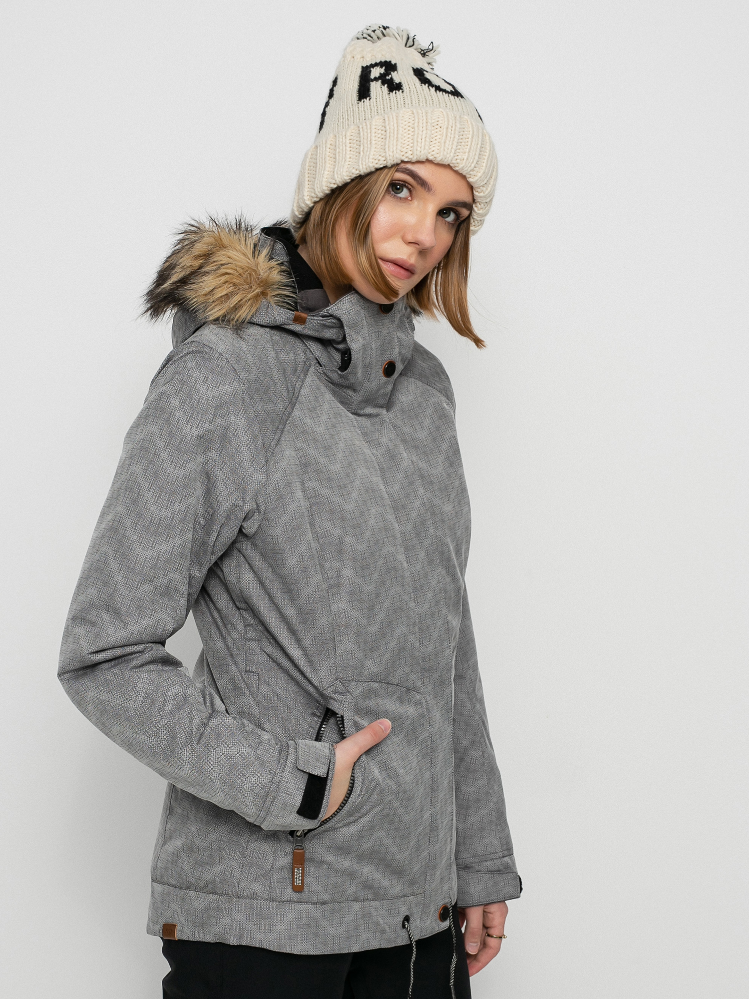 Damska Kurtka snowboardowa Roxy Meade (true black/white)