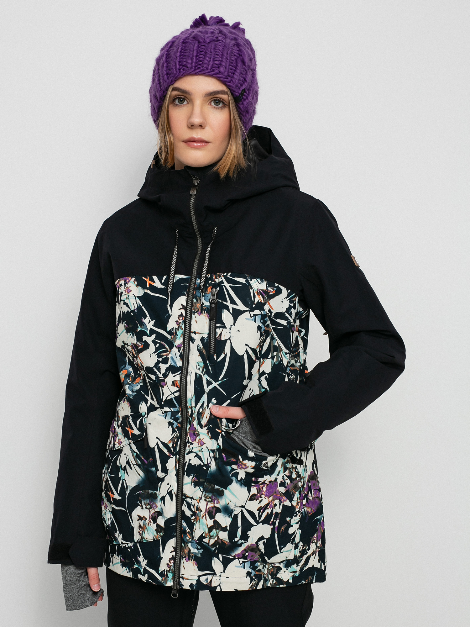 Damska Kurtka snowboardowa Roxy Stated (true black superlights)