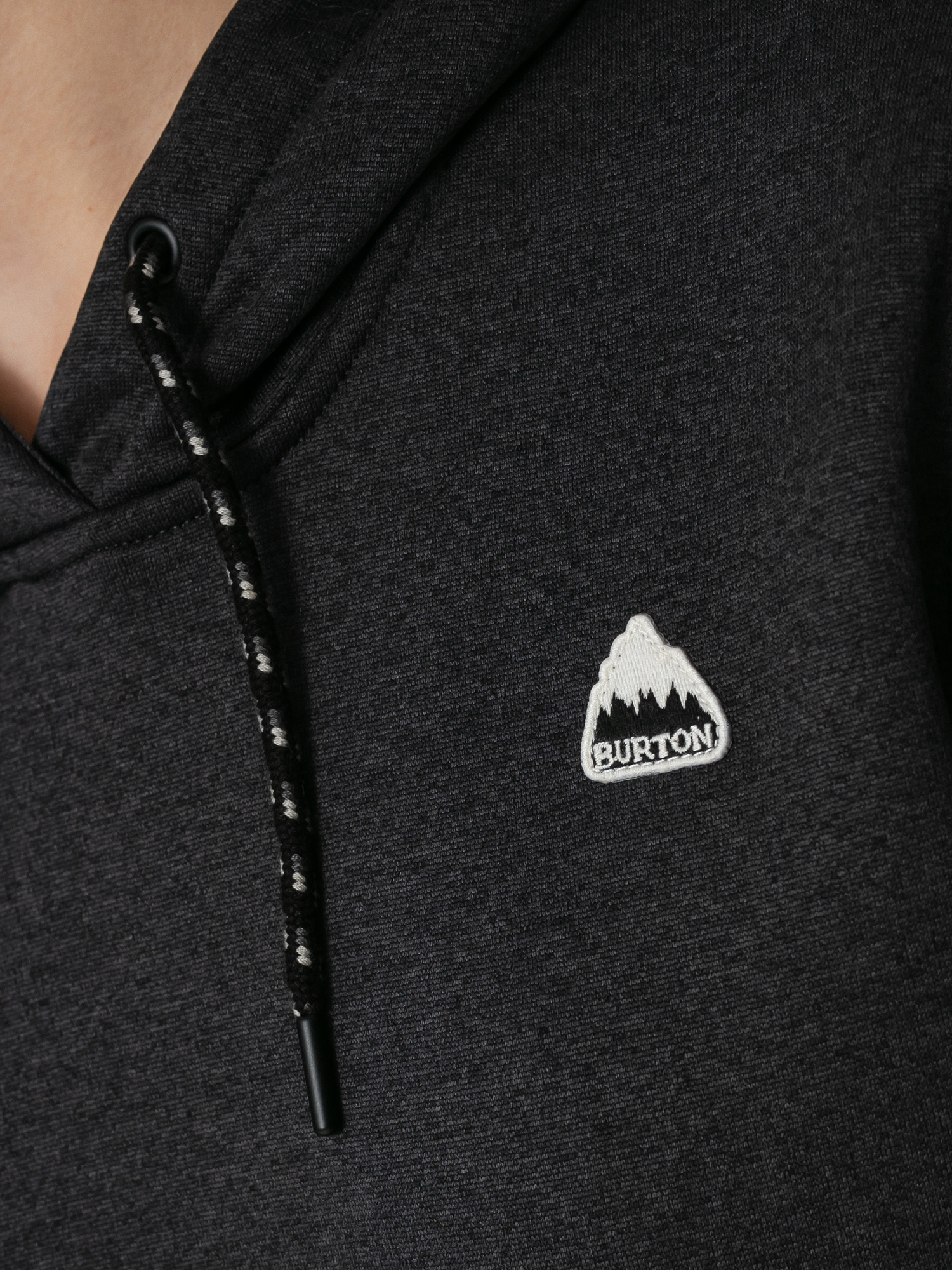 Damska Bluza z kapturem Burton Oak HD (true black heather)