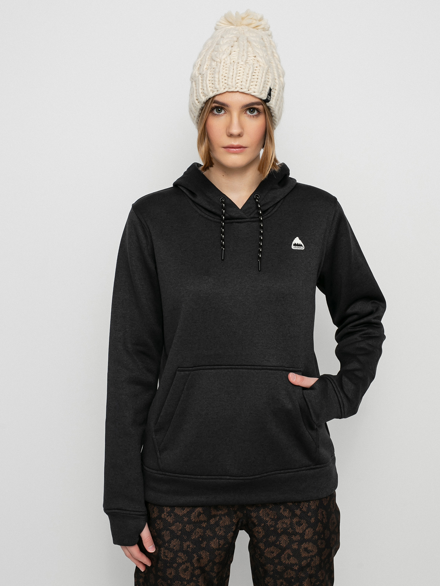 Bluza z kapturem Burton Oak HD Wmn (true black heather)