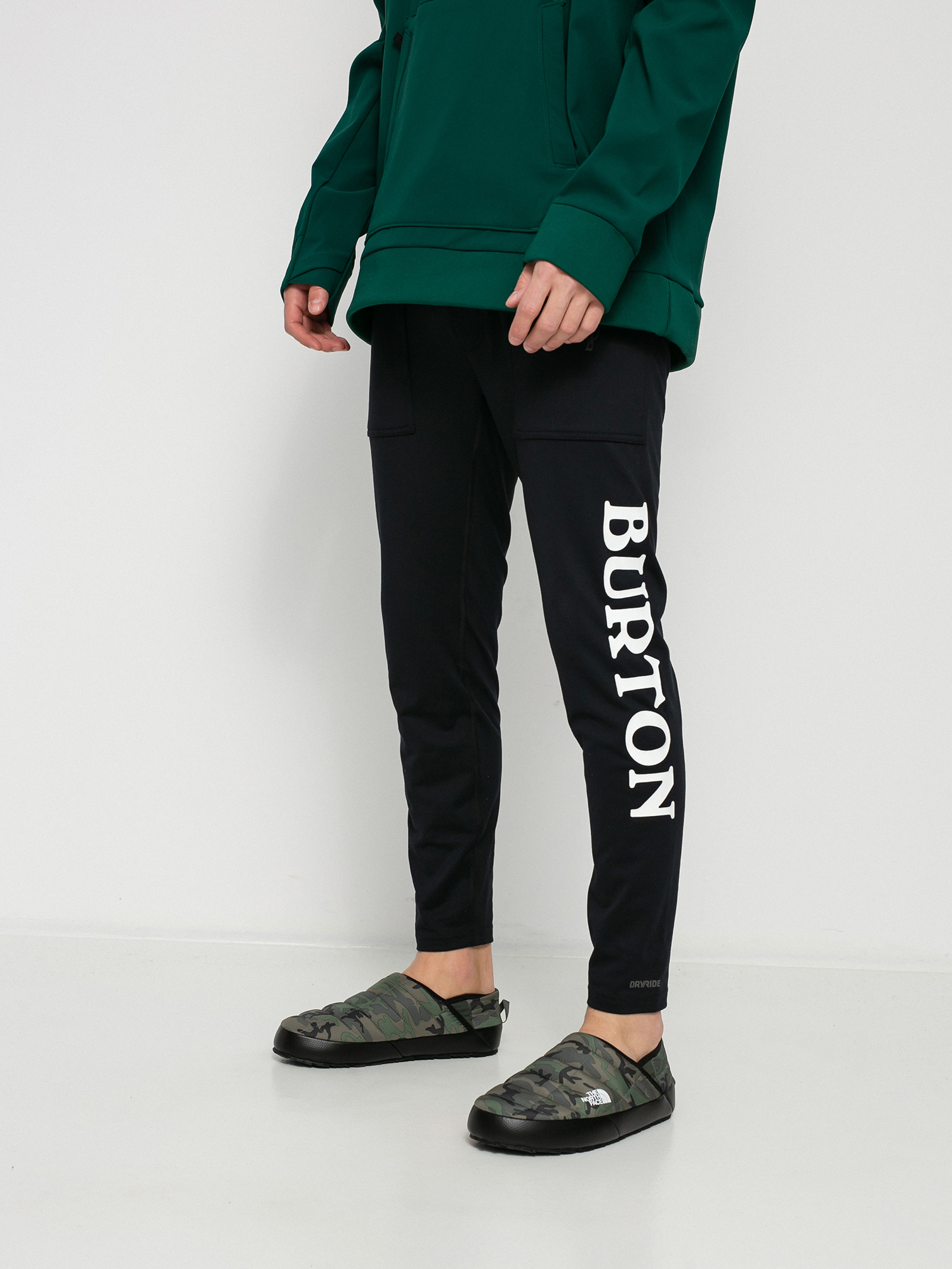 Męskie Legginsy aktywne Burton Midweight Base Layer Stash (true black)