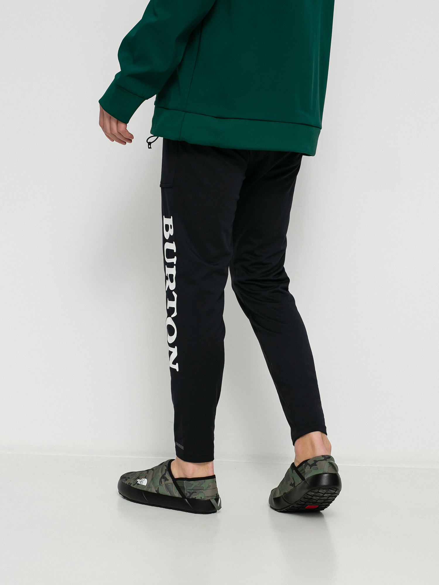 Męskie Legginsy aktywne Burton Midweight Base Layer Stash (true black)