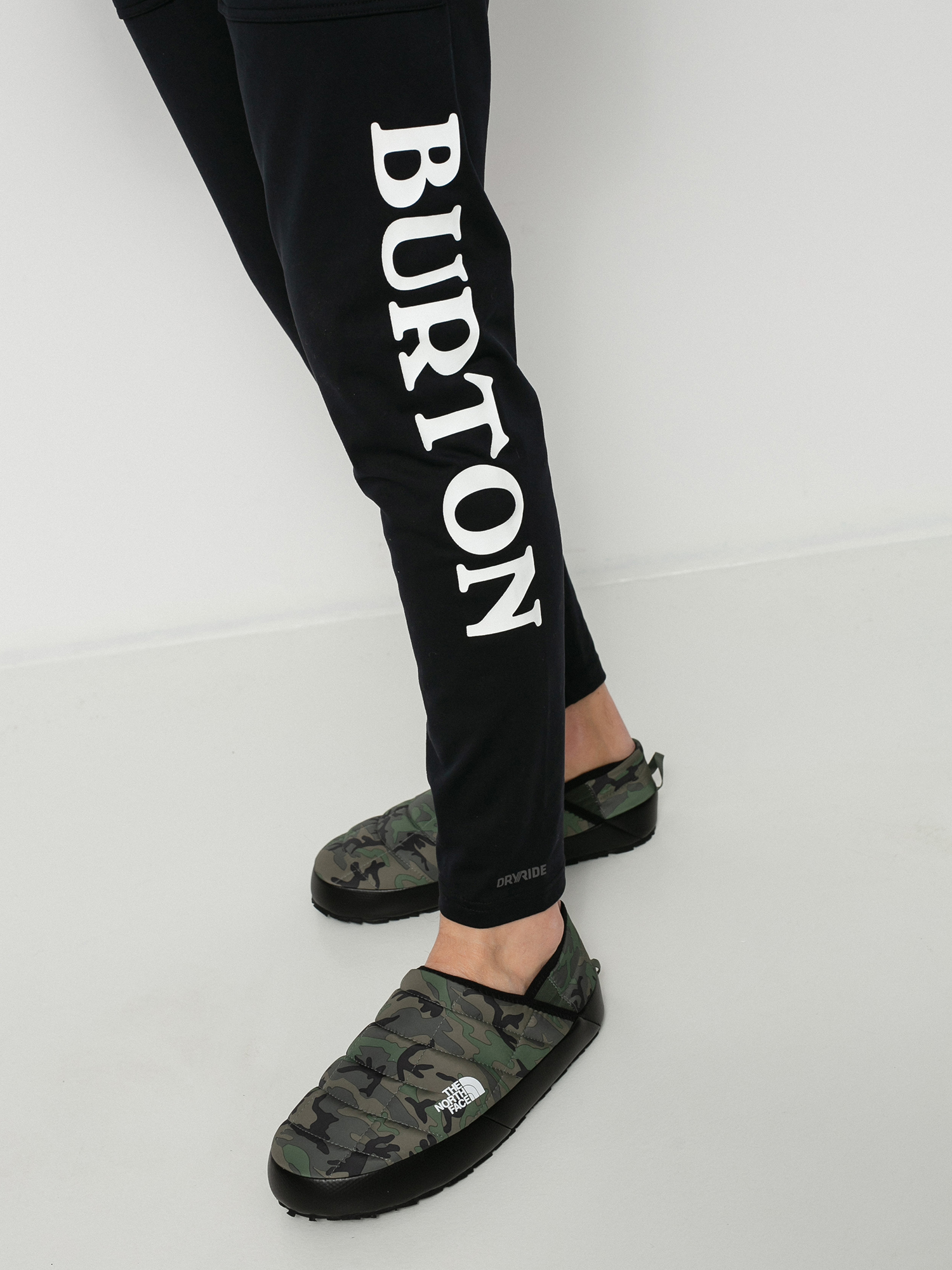 Męskie Legginsy aktywne Burton Midweight Base Layer Stash (true black)