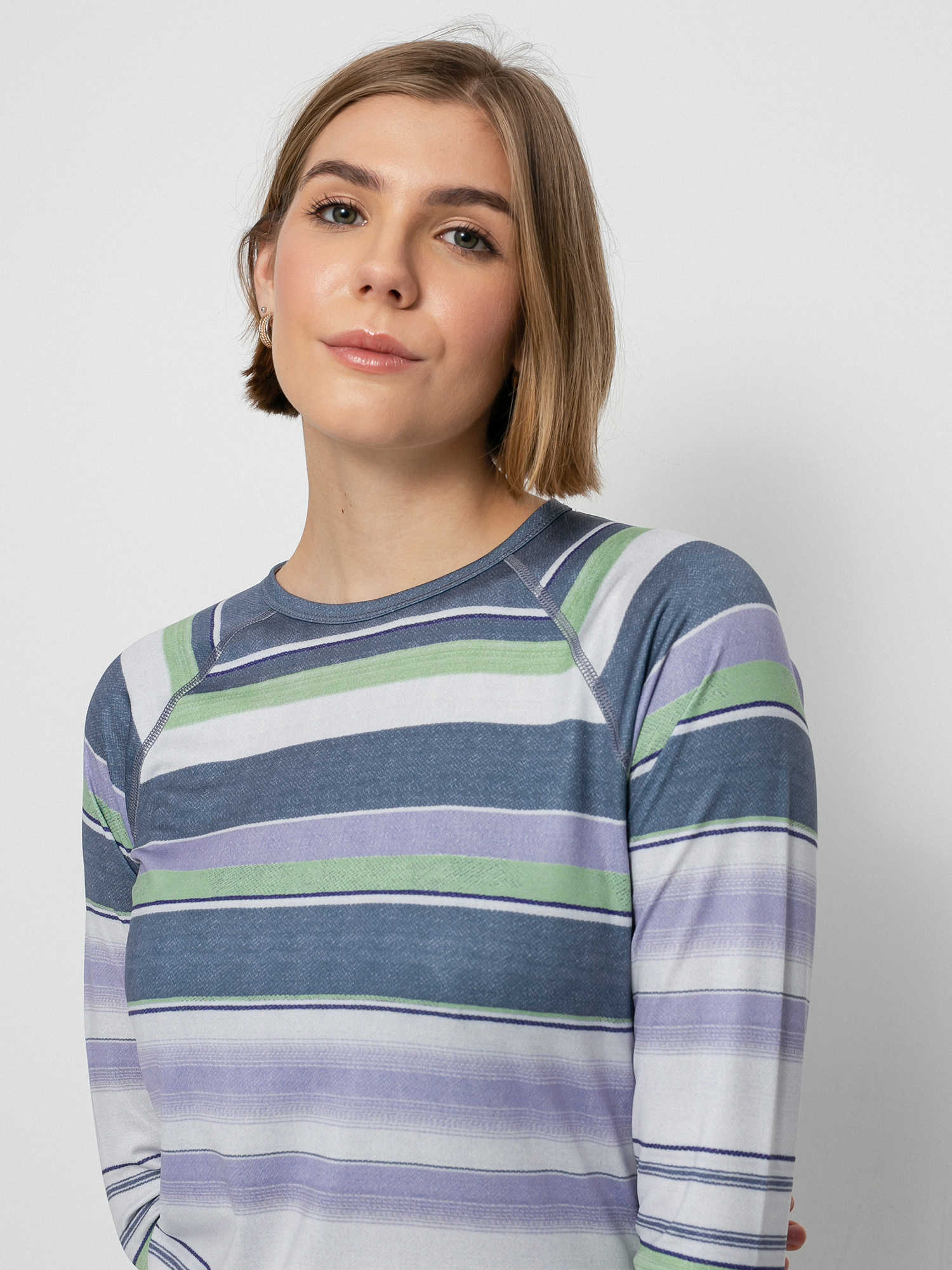 Damski Longsleeve aktywny Burton Lightweight X Base Layer (folkstone blanket stripe)