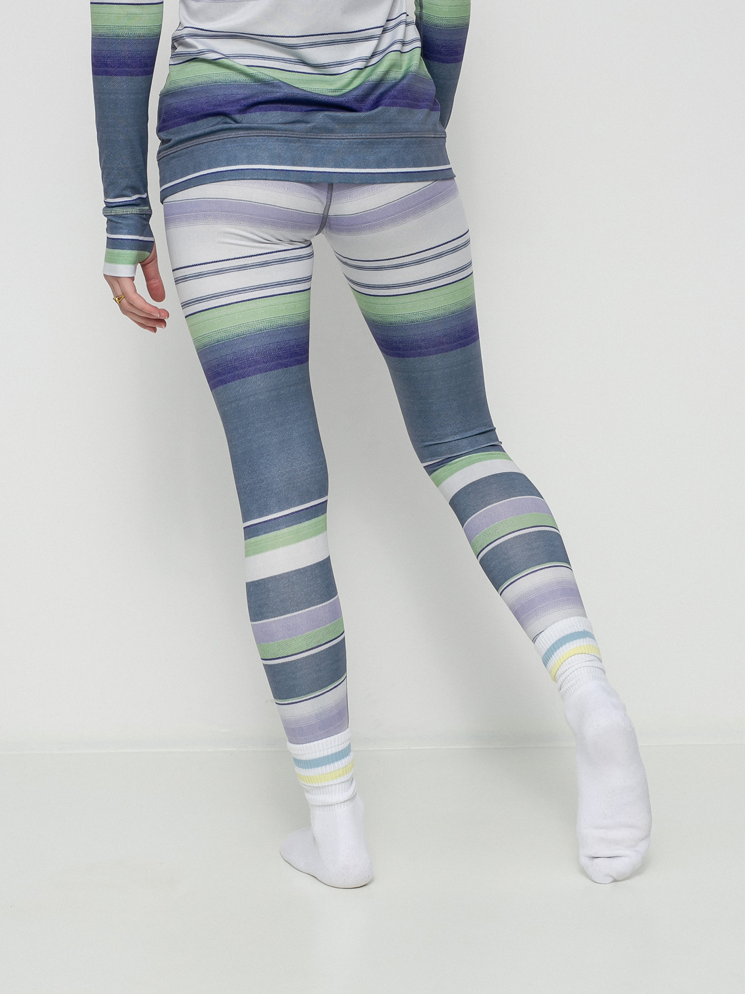 Damskie Legginsy aktywne Burton Lightweight X Base Layers (folkstone blanket stripe)
