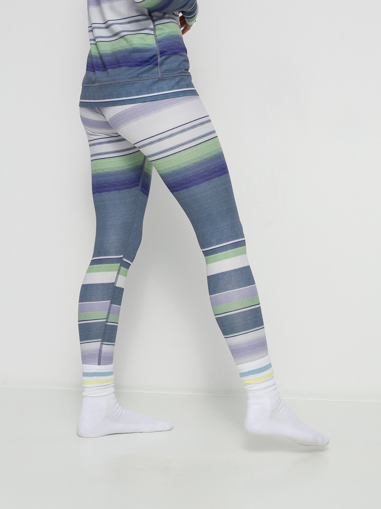 Damskie Legginsy aktywne Burton Lightweight X Base Layers (folkstone blanket stripe)
