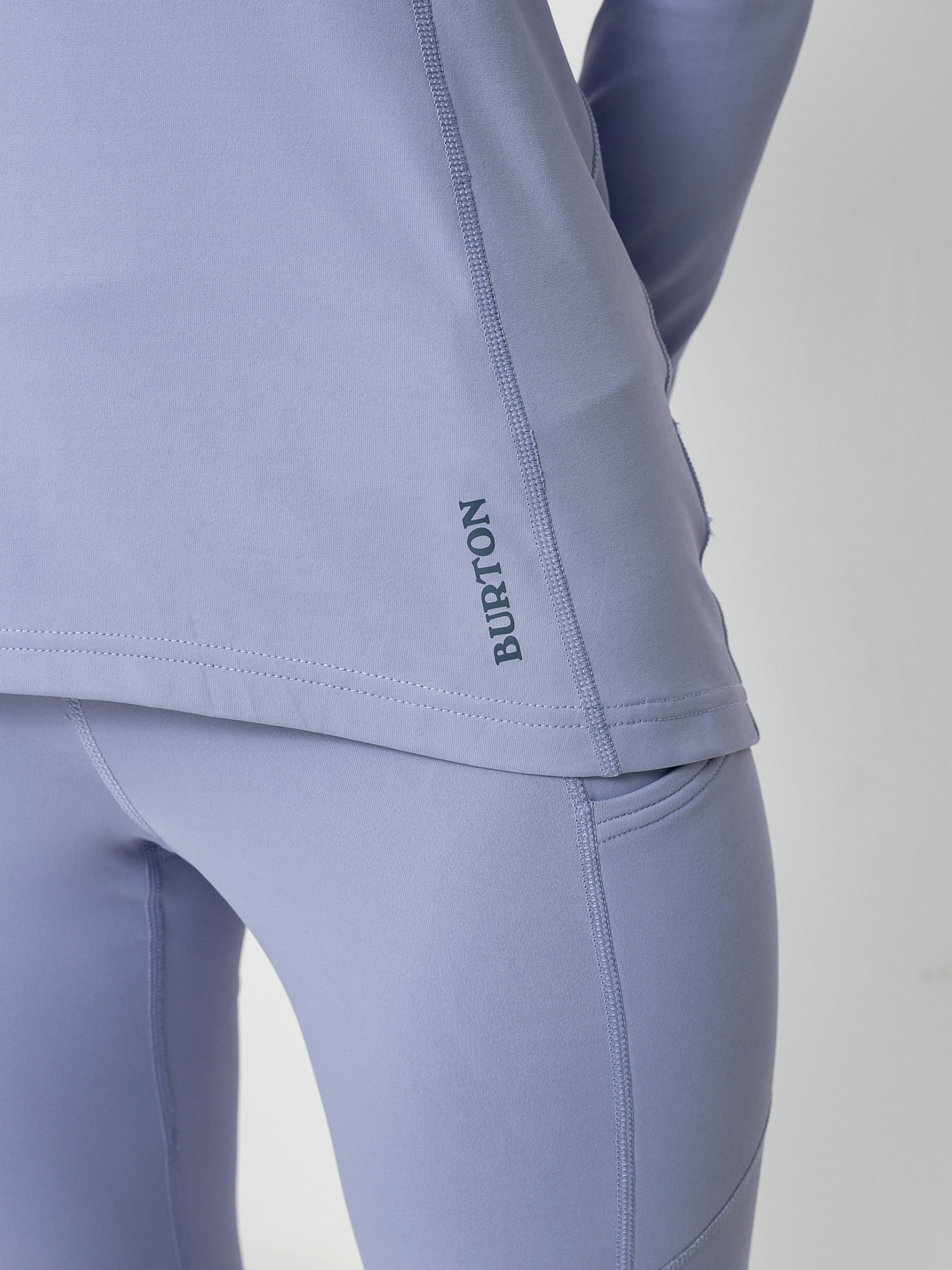 Damski Longsleeve aktywny Burton Heavyweight X Base Layer Quarter Zip (foxglove violet)