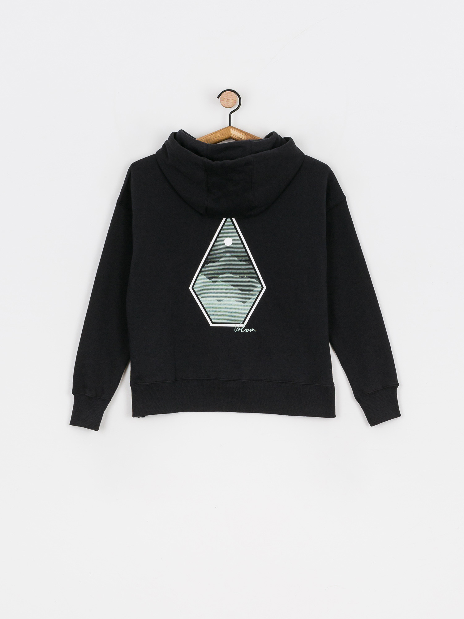 Bluza z kapturem Volcom Vol Peak HD Wmn (black)