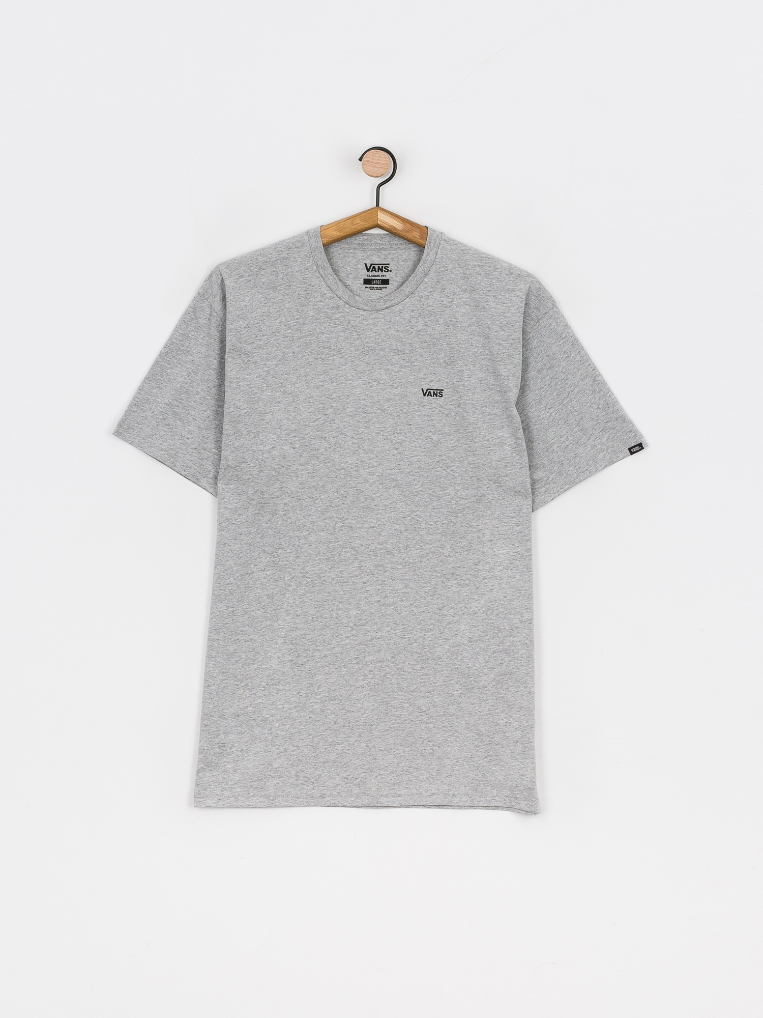 T-shirt Vans Left Chest Logo (athletic heather/black)
