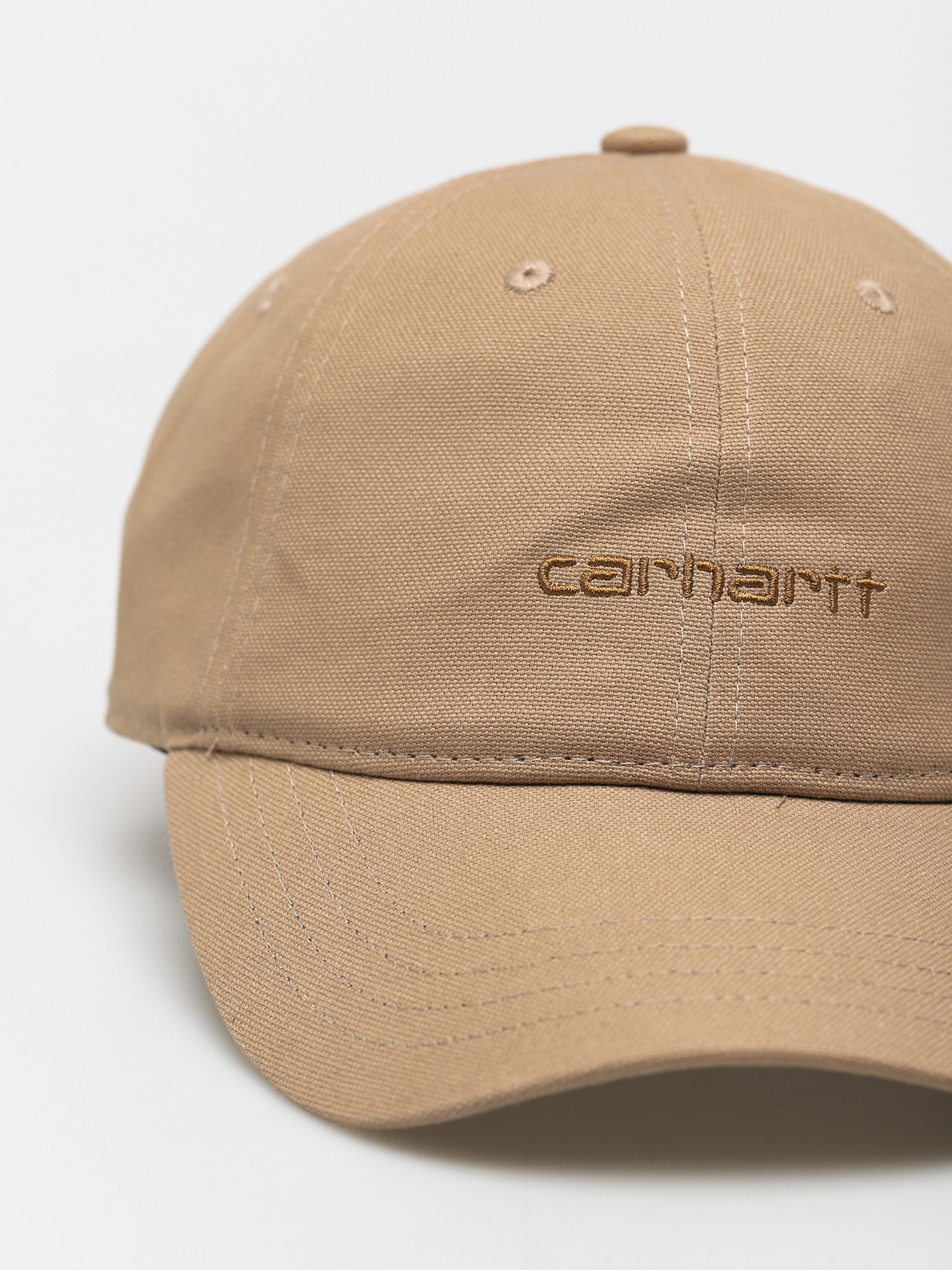 Czapka z daszkiem Carhartt WIP Canvas Script (nomad/hamilton brown)