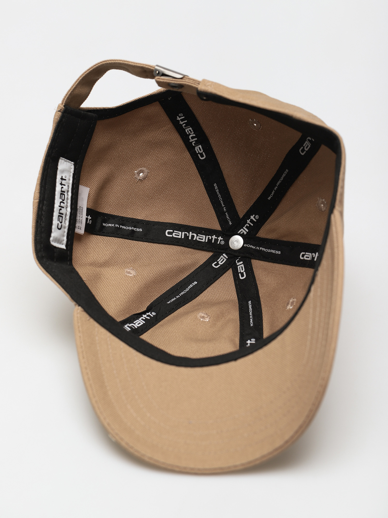 Czapka z daszkiem Carhartt WIP Canvas Script (nomad/hamilton brown)