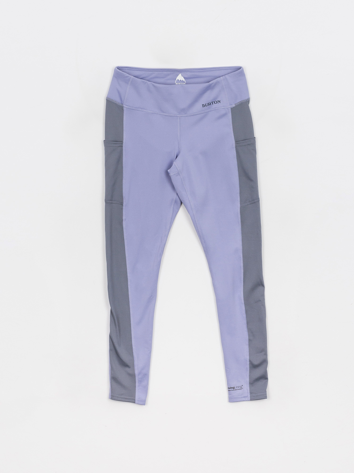 Damskie Legginsy aktywne Burton Midweight X Base Layers (folkstone gray/foxglove violet)