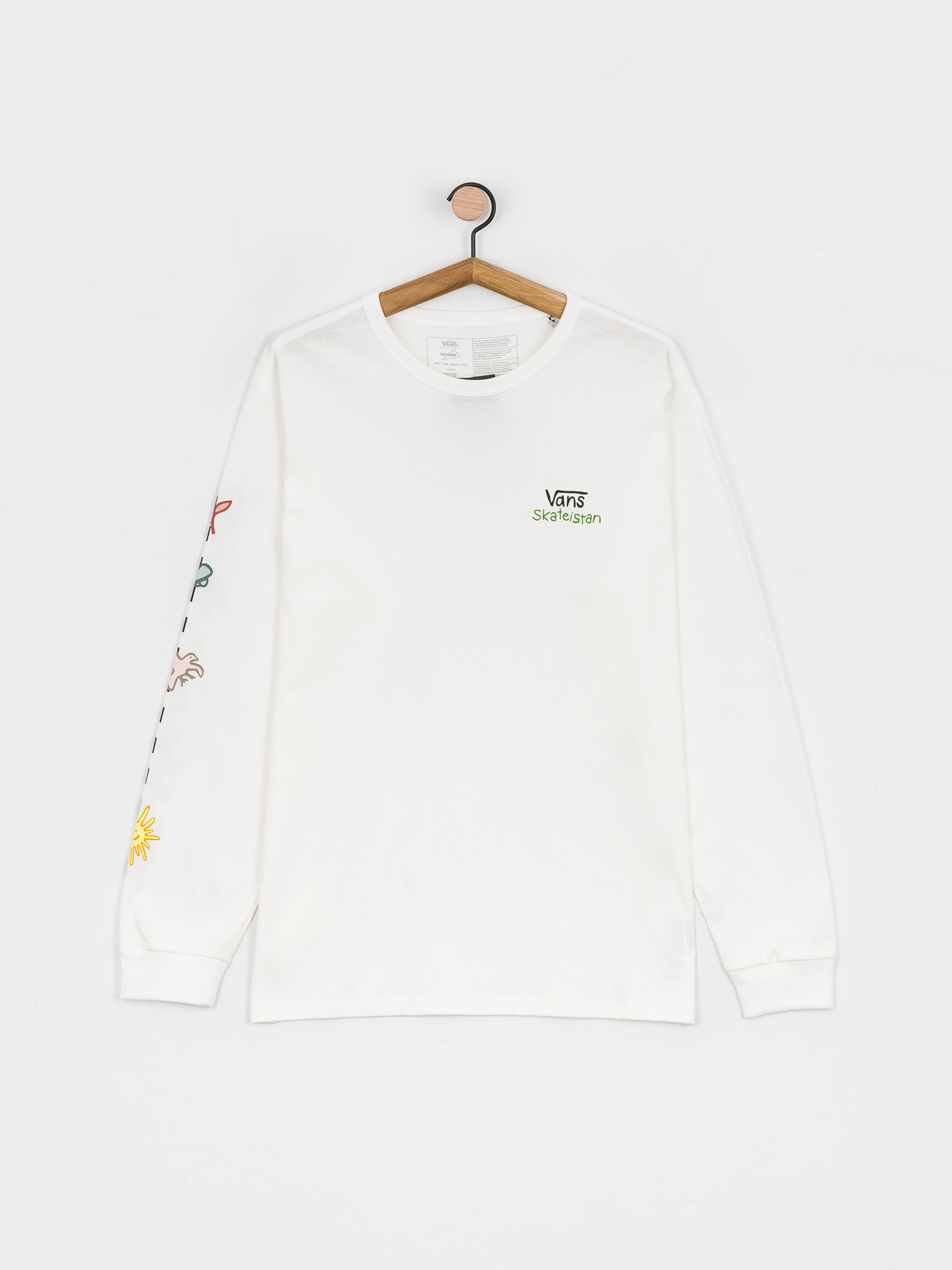 Longsleeve Vans X Skateistan Off The Wall (white)