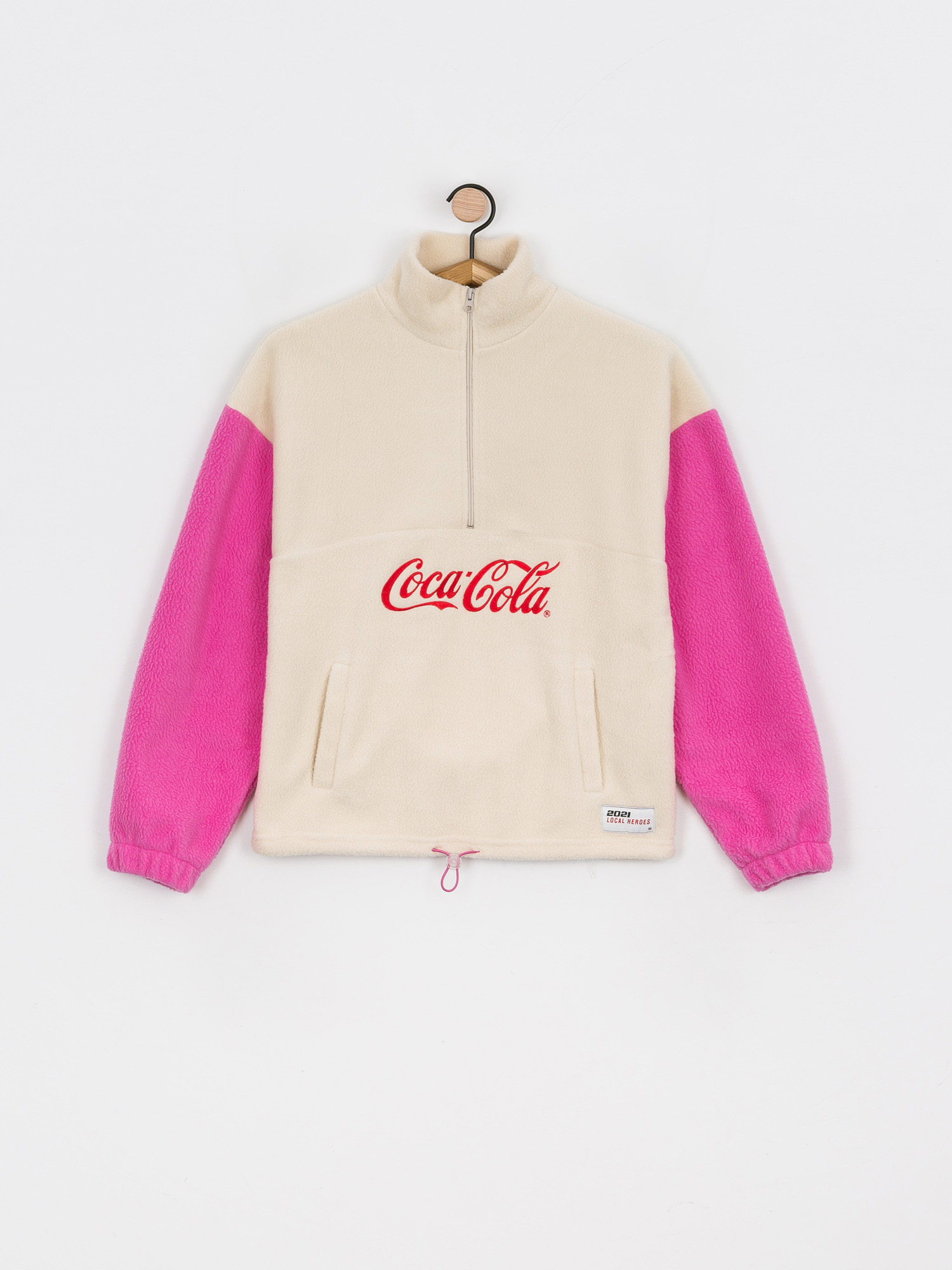 Bluza Local Heroes X Coca Cola Zip Up Wmn (beige/pink)