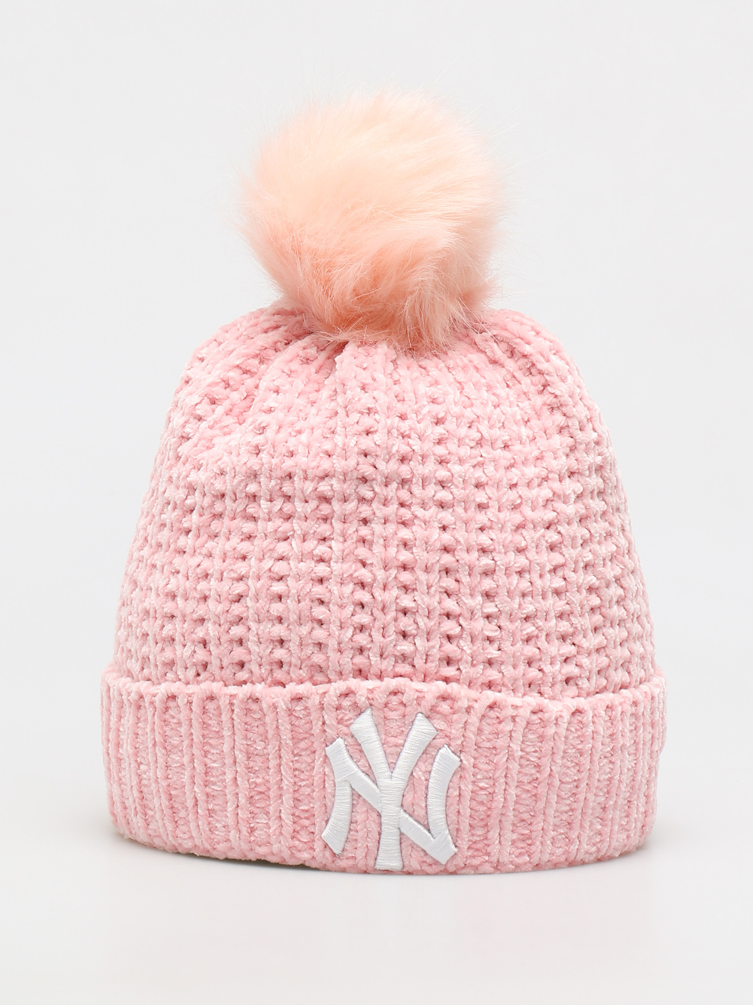 Czapka zimowa New Era Winterized Bobble New York Yankees Wmn (pink)
