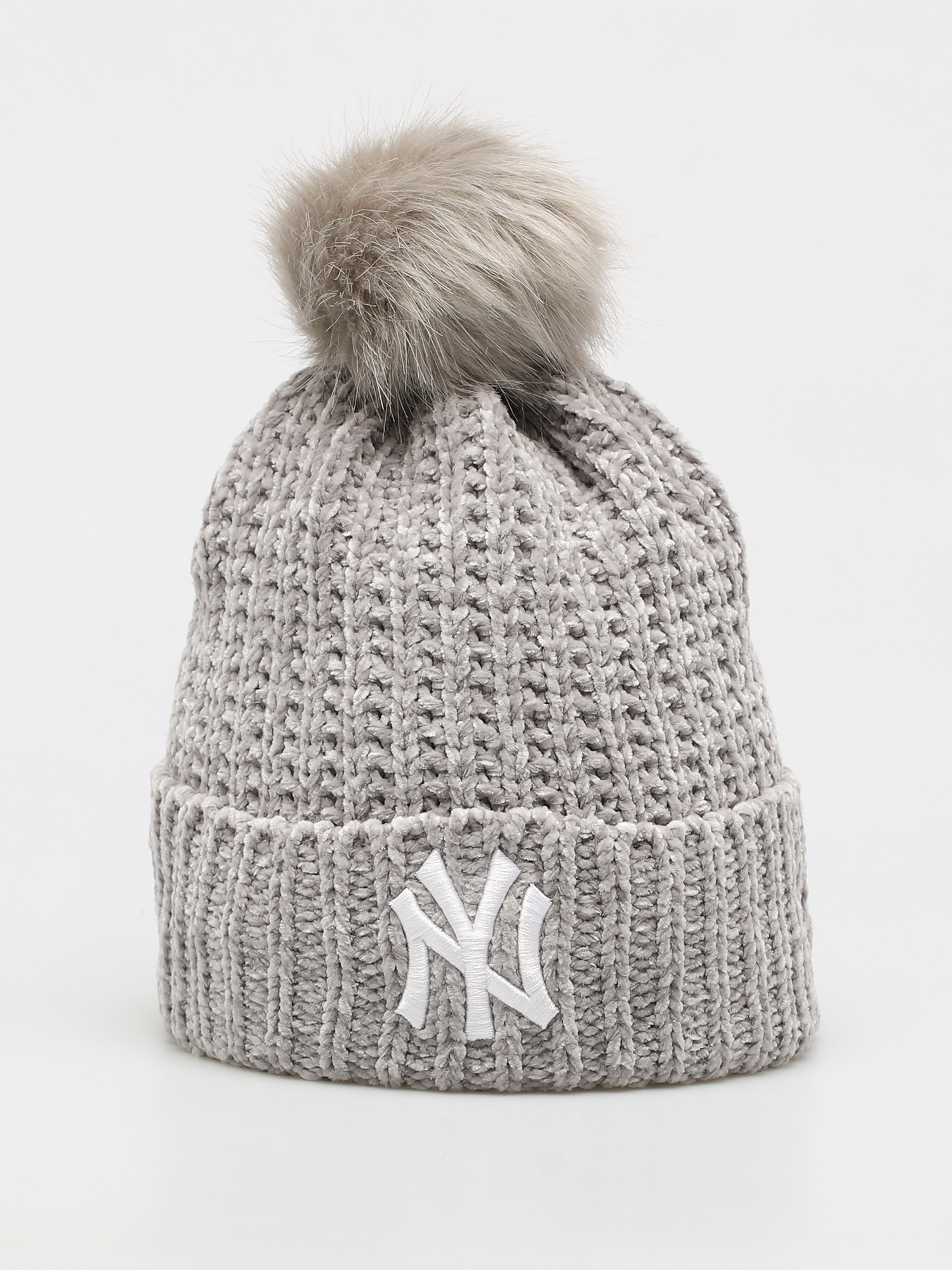 Czapka zimowa New Era Winterized Bobble New York Yankees Wmn (grey)