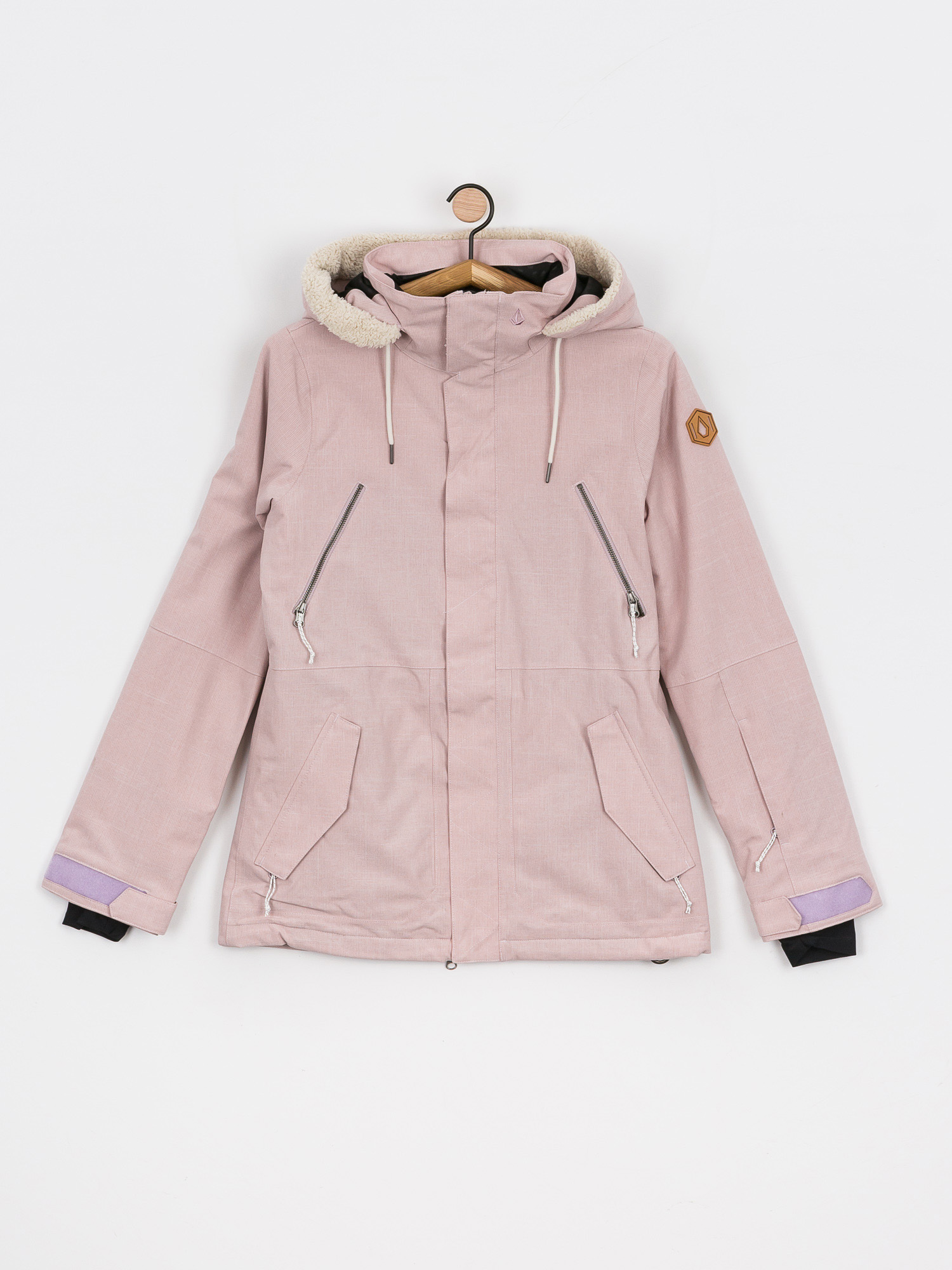 Damska Kurtka snowboardowa Volcom Shrine Ins (hazey pink)