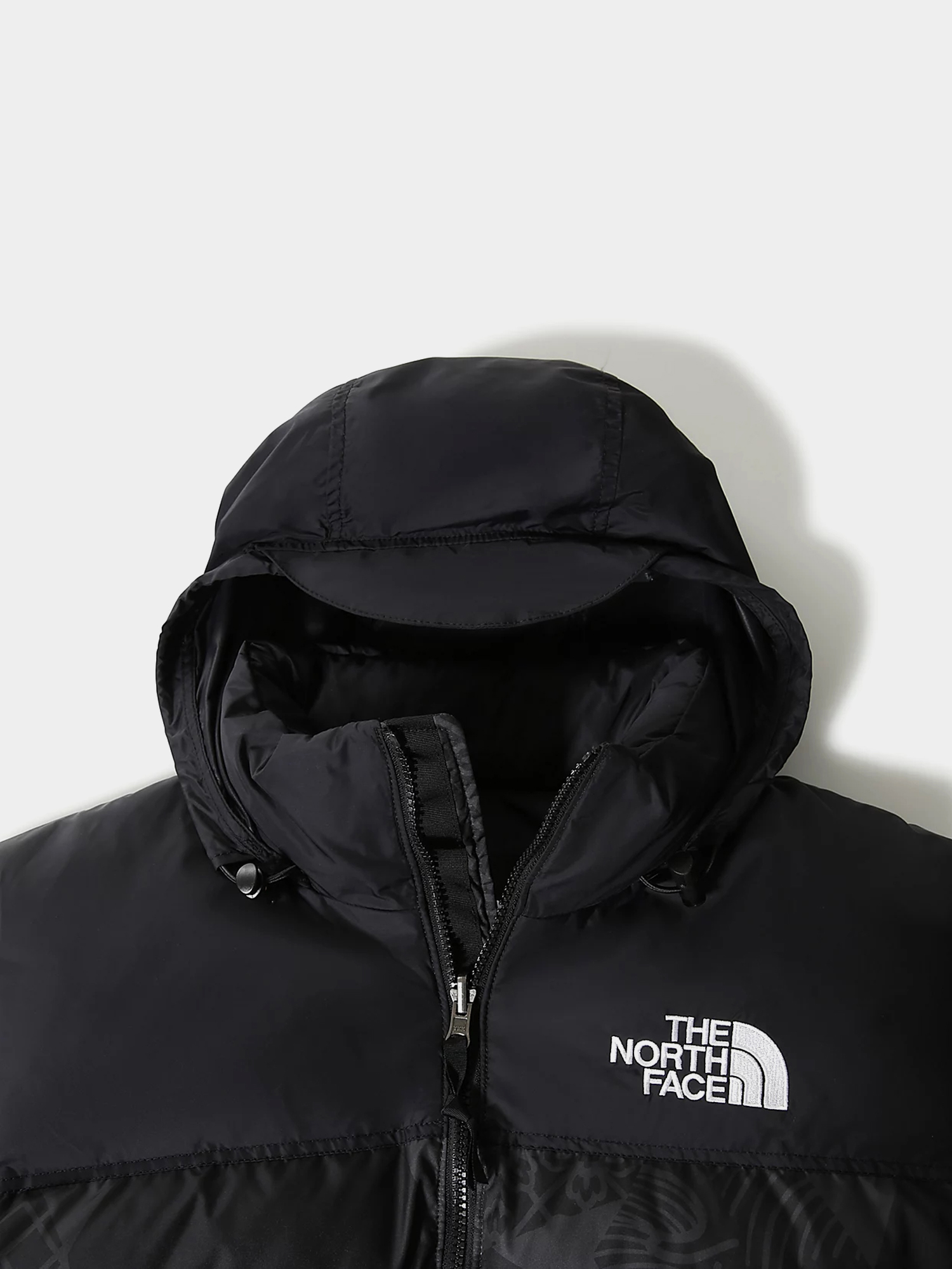 Kurtka The North Face Print Nuptse (tnf black ic geotonal print)