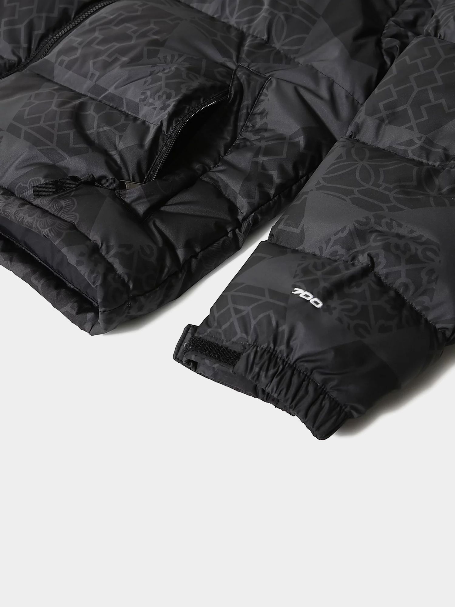 Kurtka The North Face Print Nuptse (tnf black ic geotonal print)