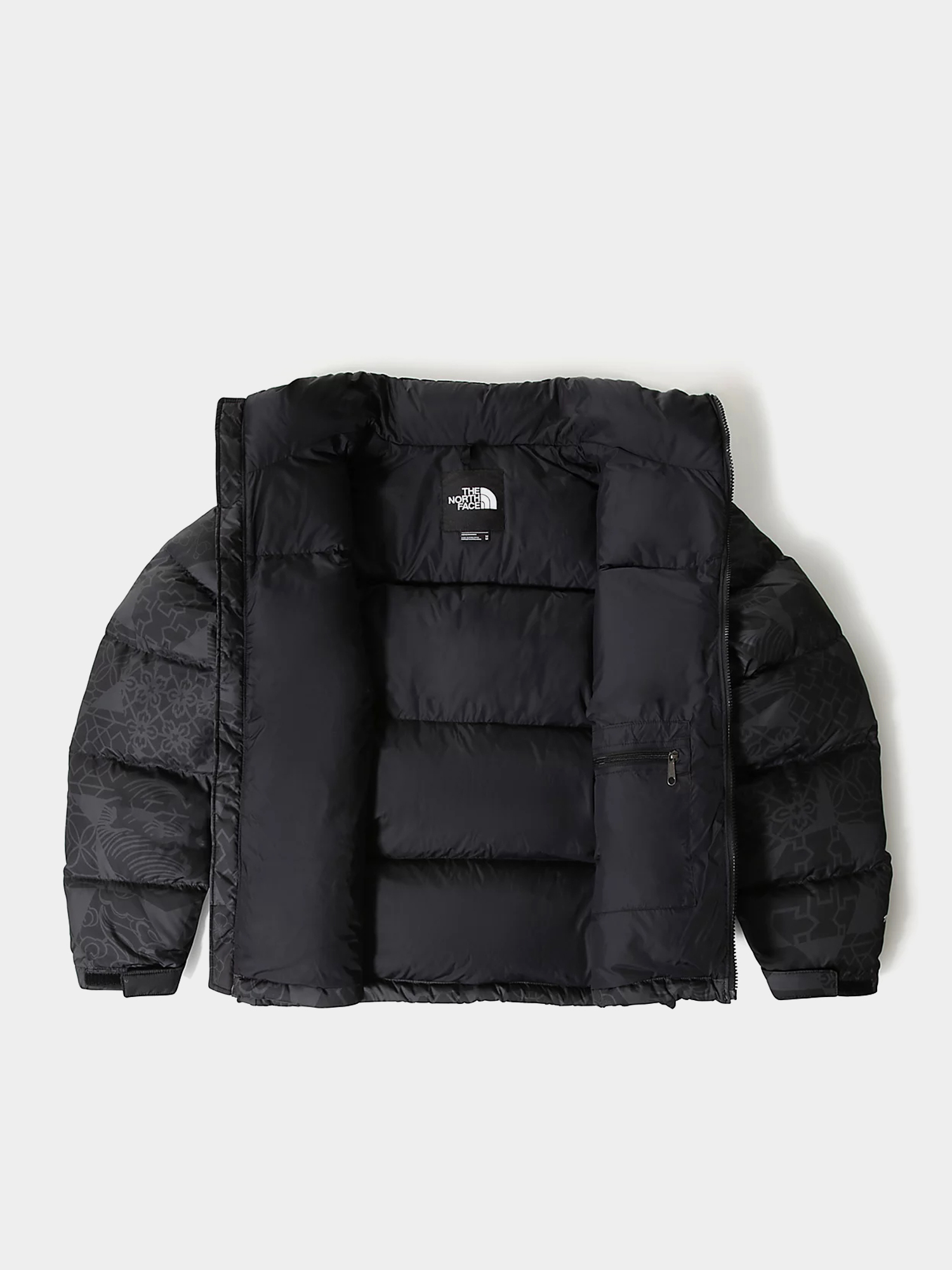 Kurtka The North Face Print Nuptse (tnf black ic geotonal print)