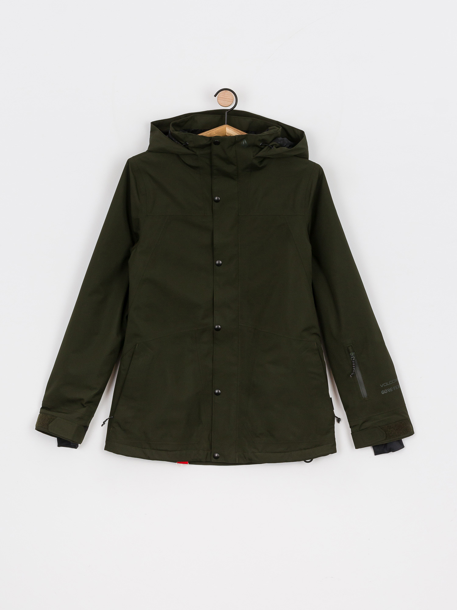 Damska Kurtka snowboardowa Volcom Ell Ins Gore Tex (black green)