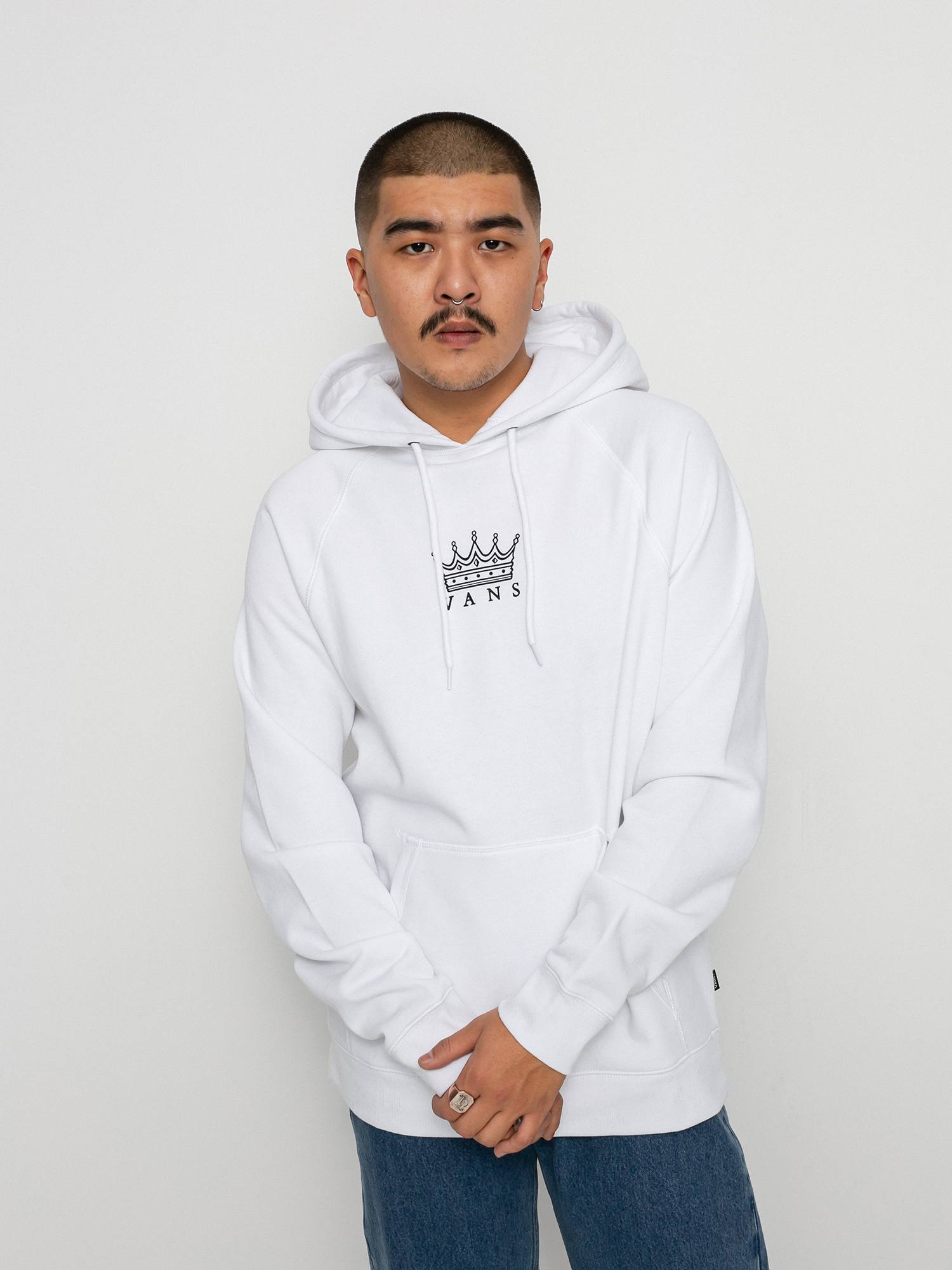 Bluza z kapturem Vans X Dan Lacey Versa Standard HD (white)