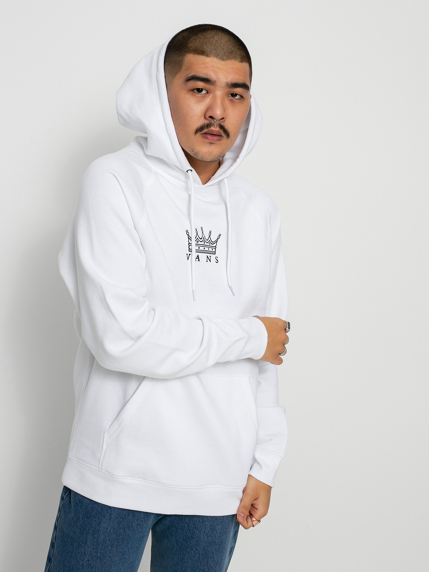Bluza z kapturem Vans X Dan Lacey Versa Standard HD (white)