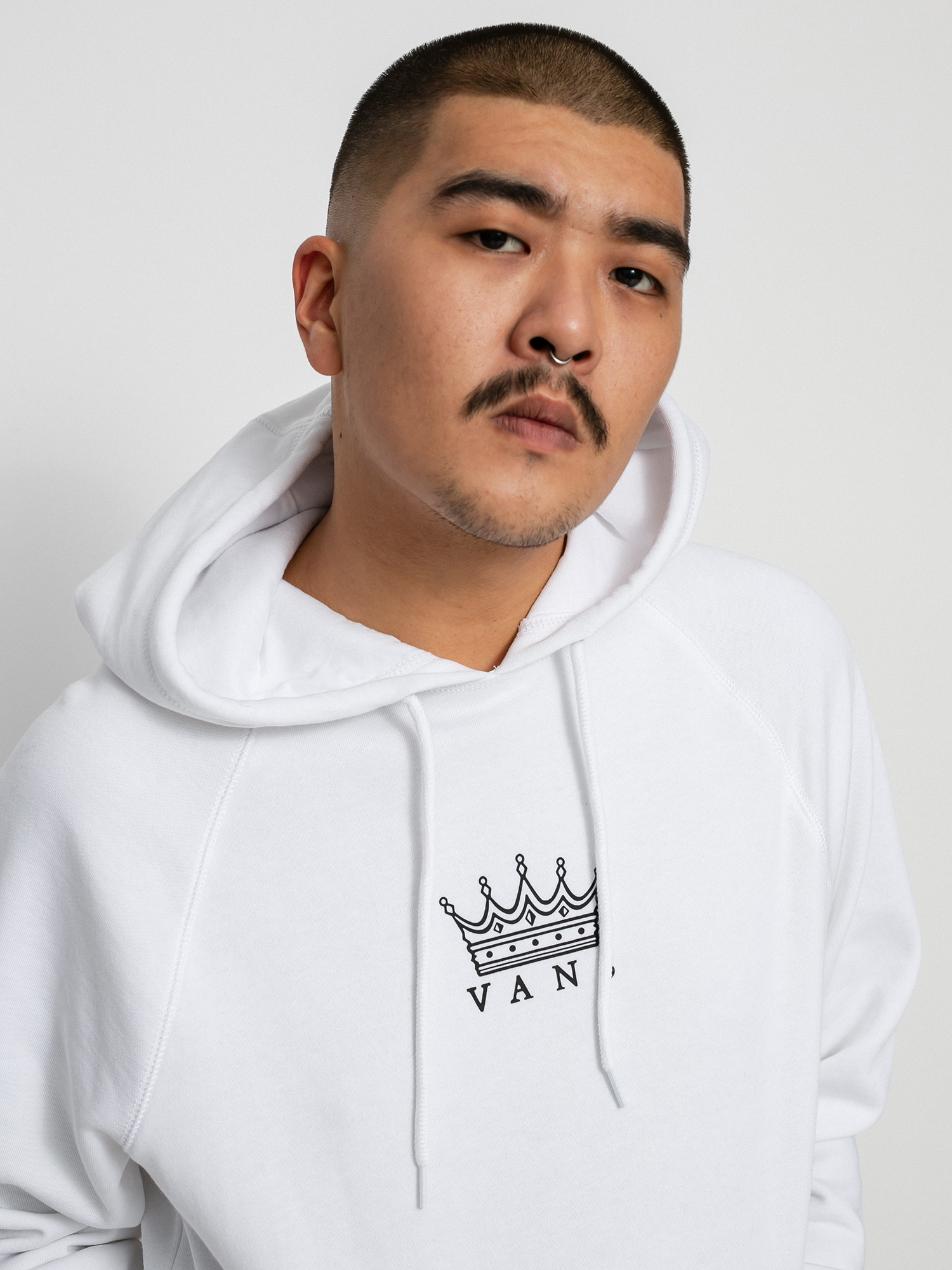 Bluza z kapturem Vans X Dan Lacey Versa Standard HD (white)