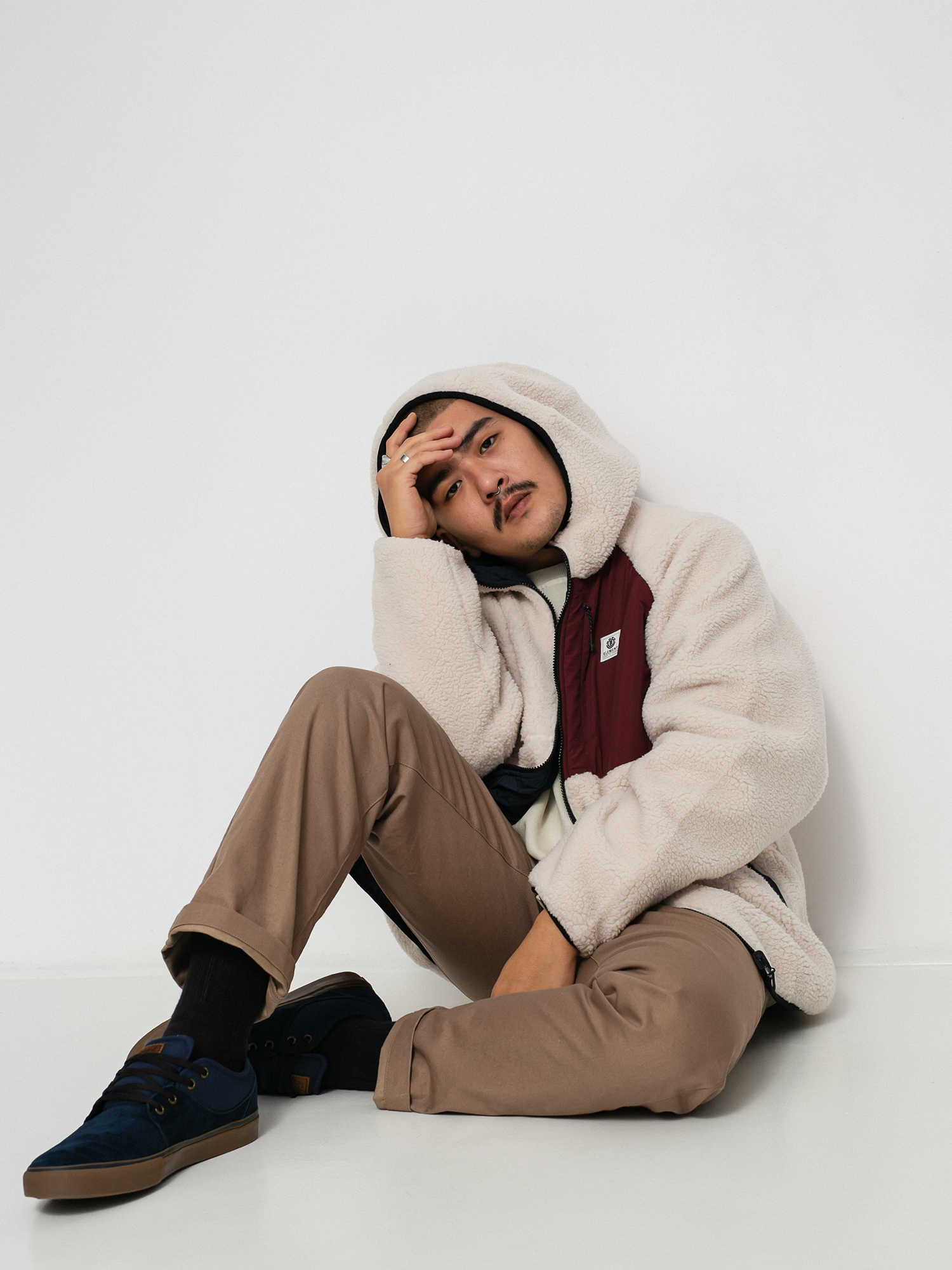 Bluza z kapturem Element Wolfe ZHD (vintage red)