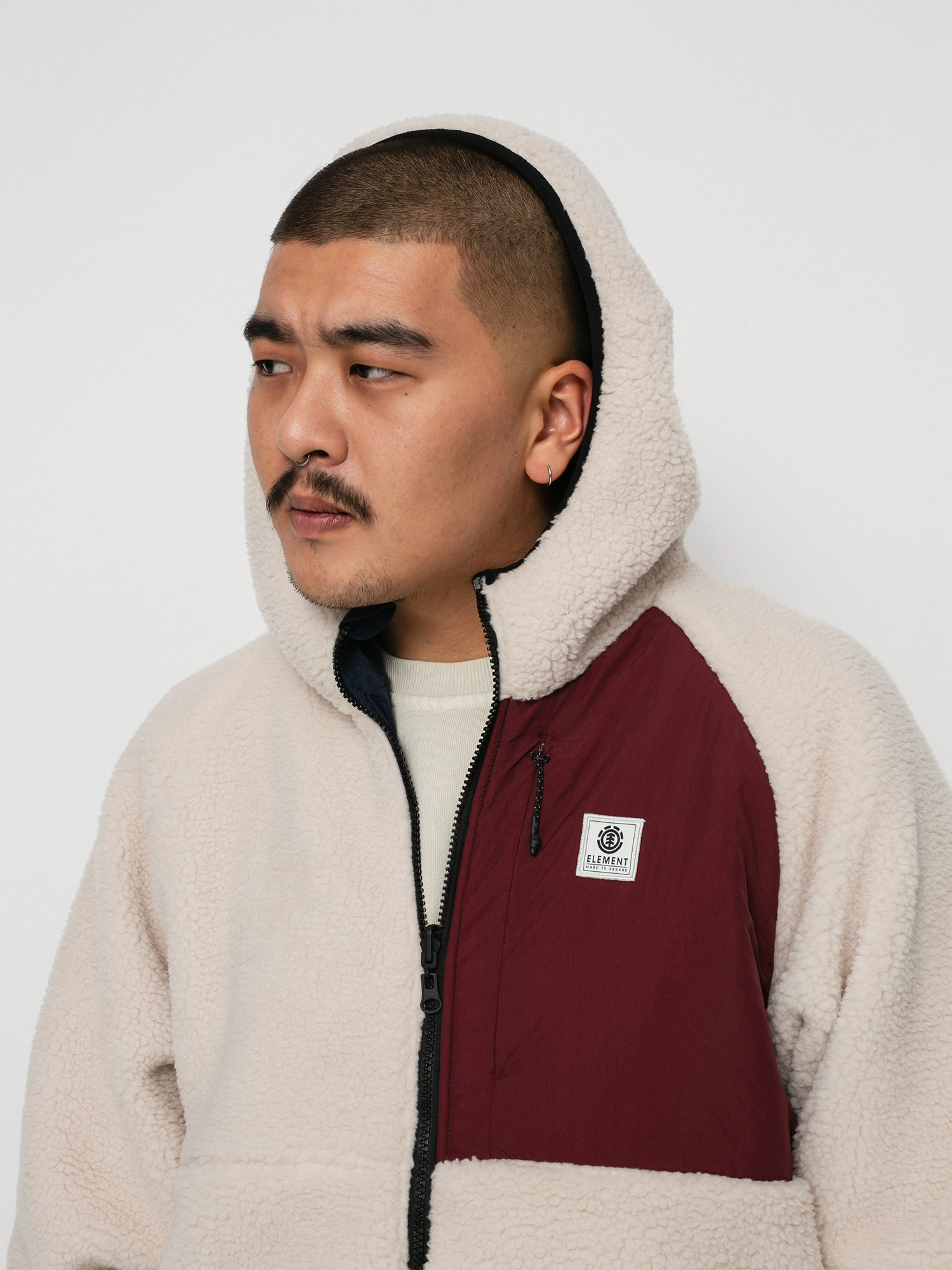 Bluza z kapturem Element Wolfe ZHD (vintage red)