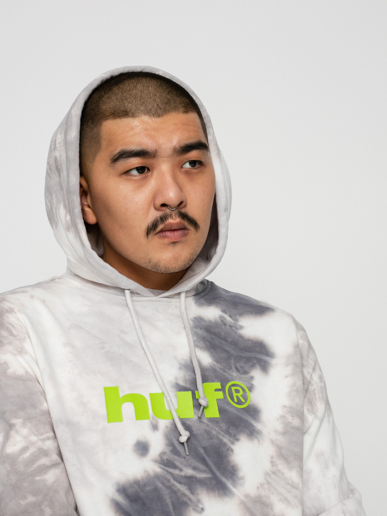 Bluza z kapturem HUF Lo-Fi Tiedye HD (black)