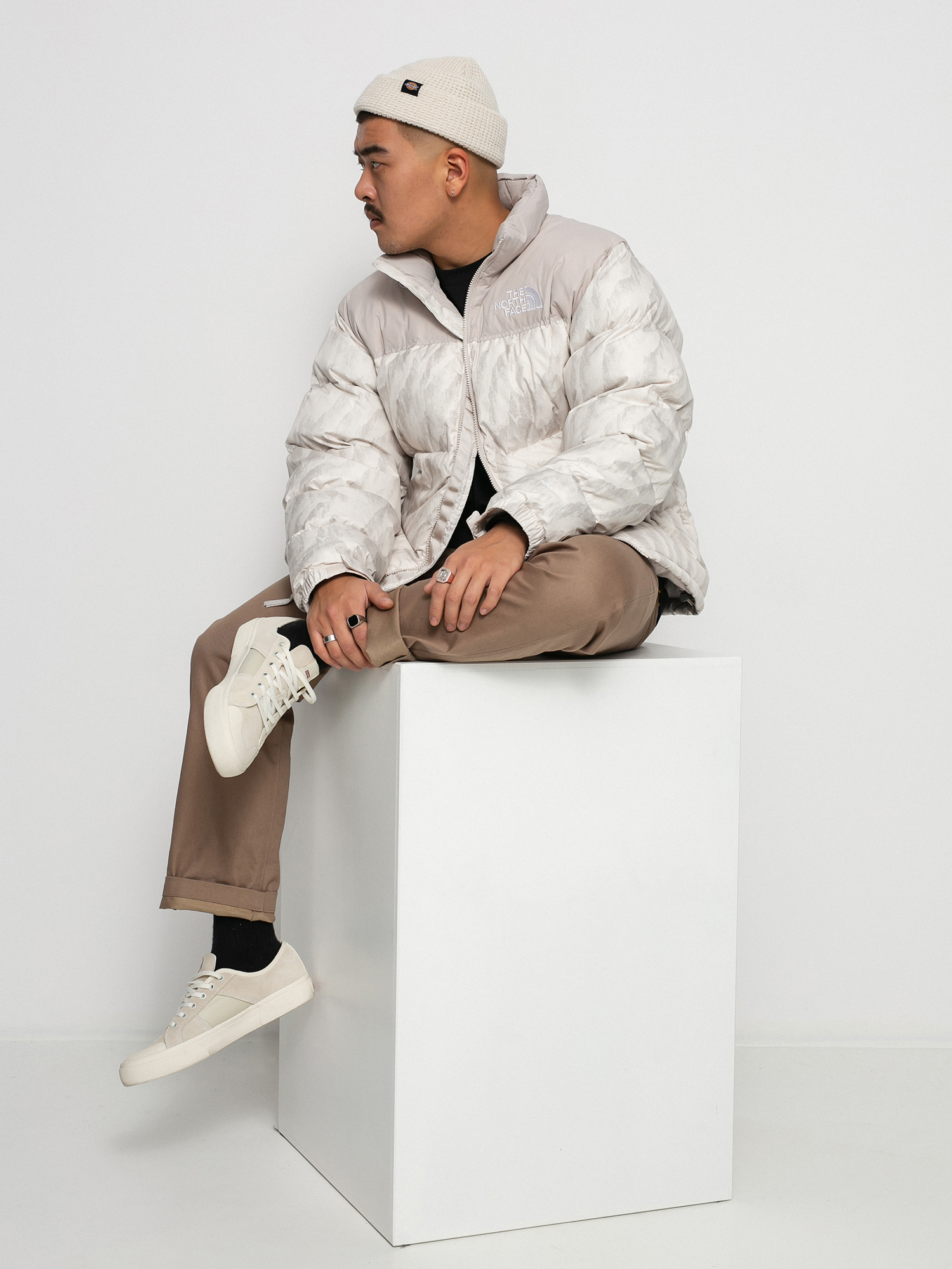 Kurtka The North Face 1996 Retro Nuptse (silver grey wooden tiger print)