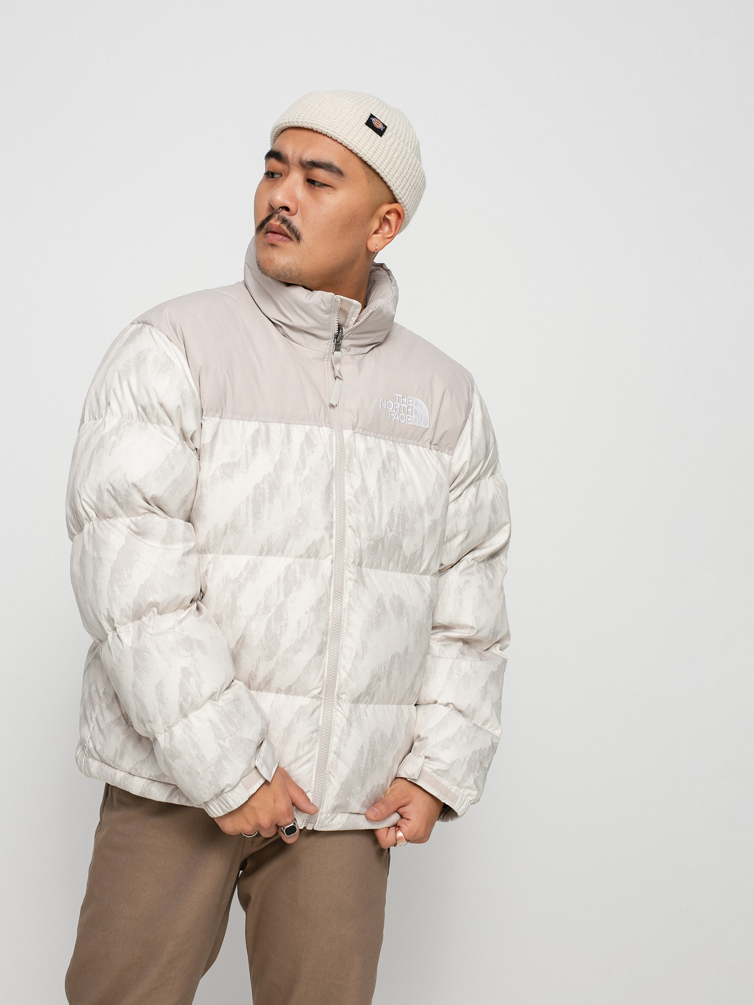 Kurtka The North Face 1996 Retro Nuptse (silver grey wooden tiger print)