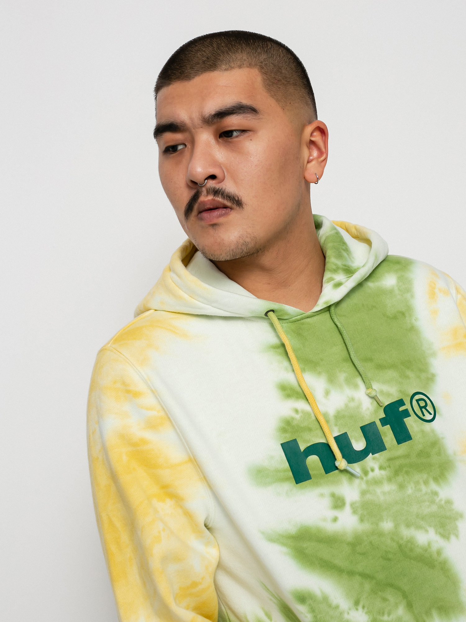Bluza z kapturem HUF Lo-Fi Tiedye HD (gold)
