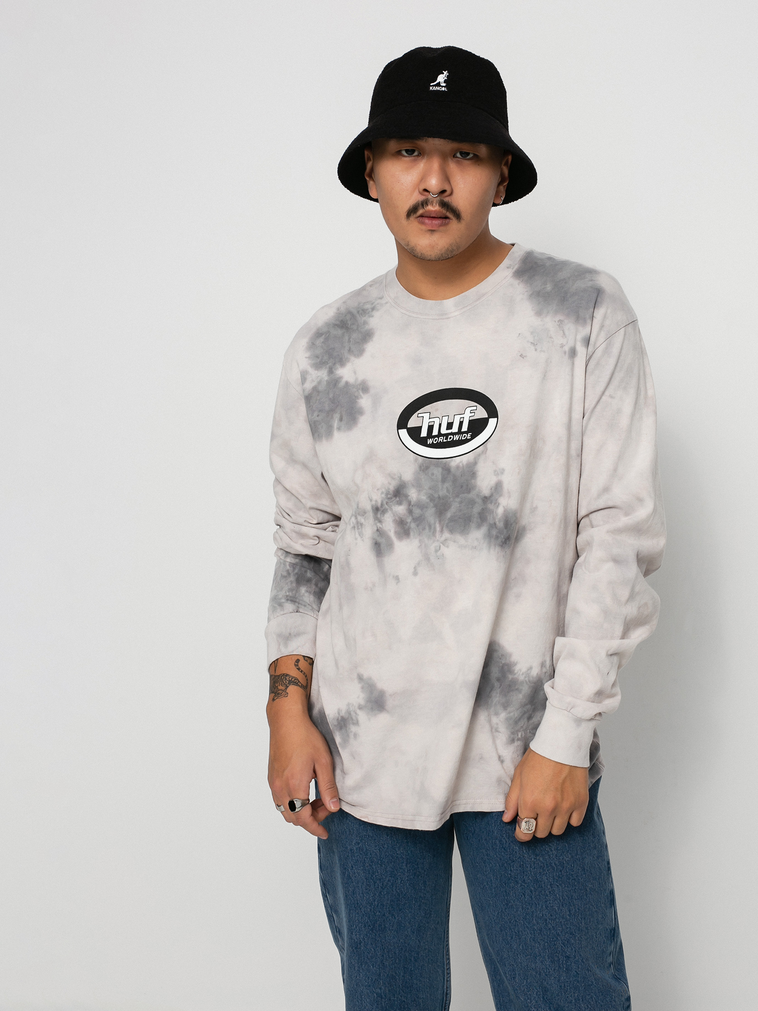 Longsleeve HUF Ellipse Logo (frost gray)