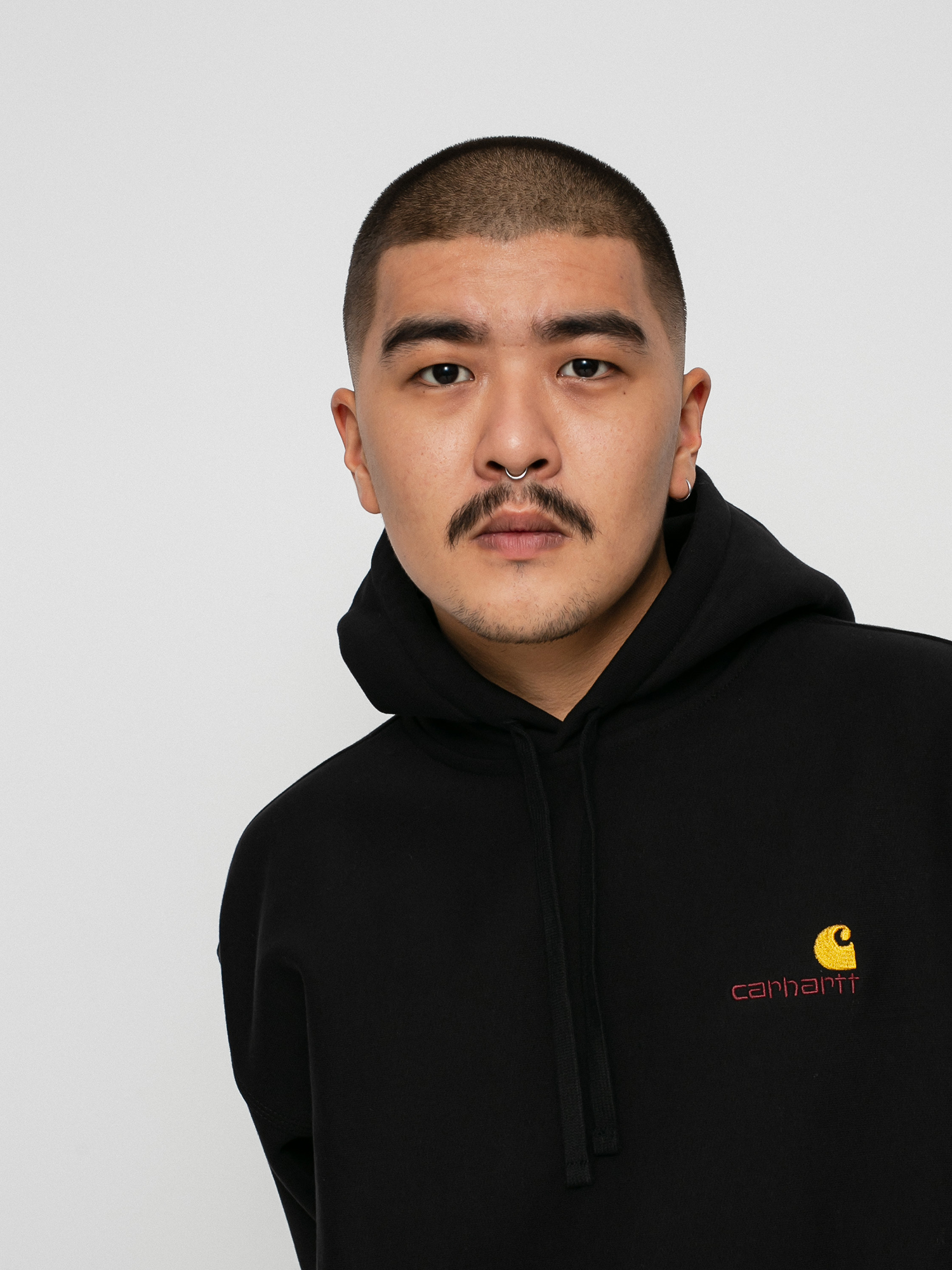 Bluza z kapturem Carhartt WIP American Script HD (black)