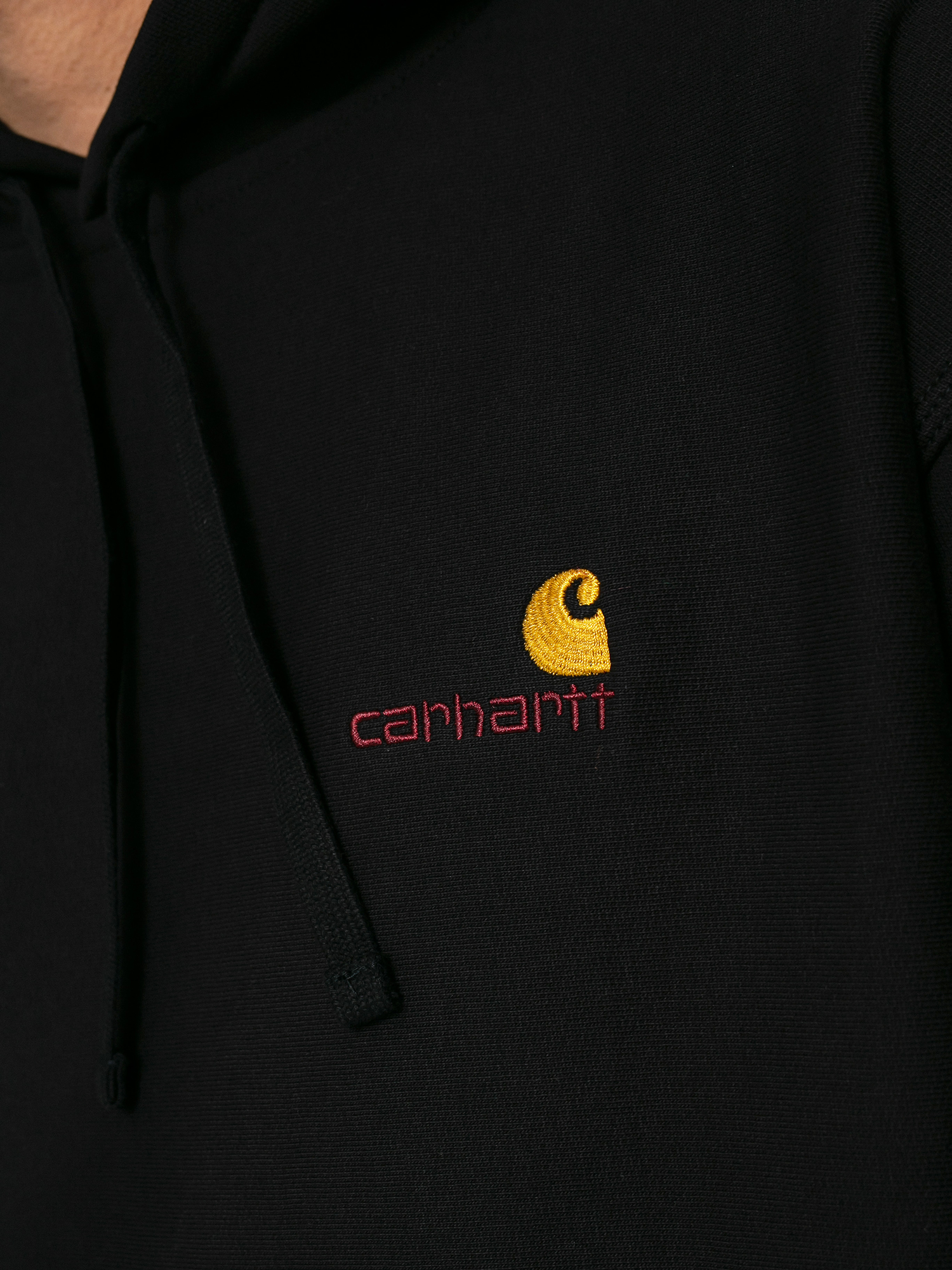 Bluza z kapturem Carhartt WIP American Script HD (black)
