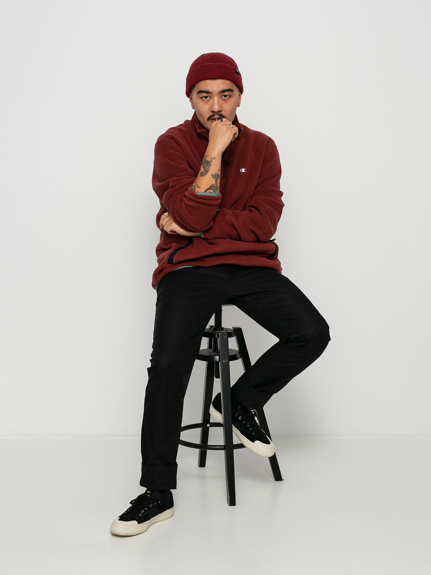 Bluza Champion Half Zip Top 215107 (and/trp/nbk)