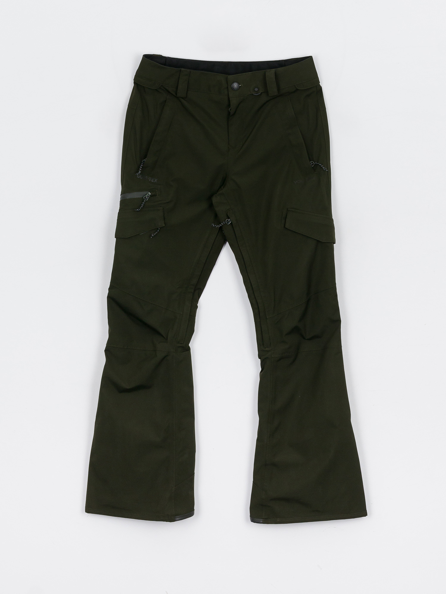 Damskie Spodnie snowboardowe Volcom Aston Gore Tex (black green)