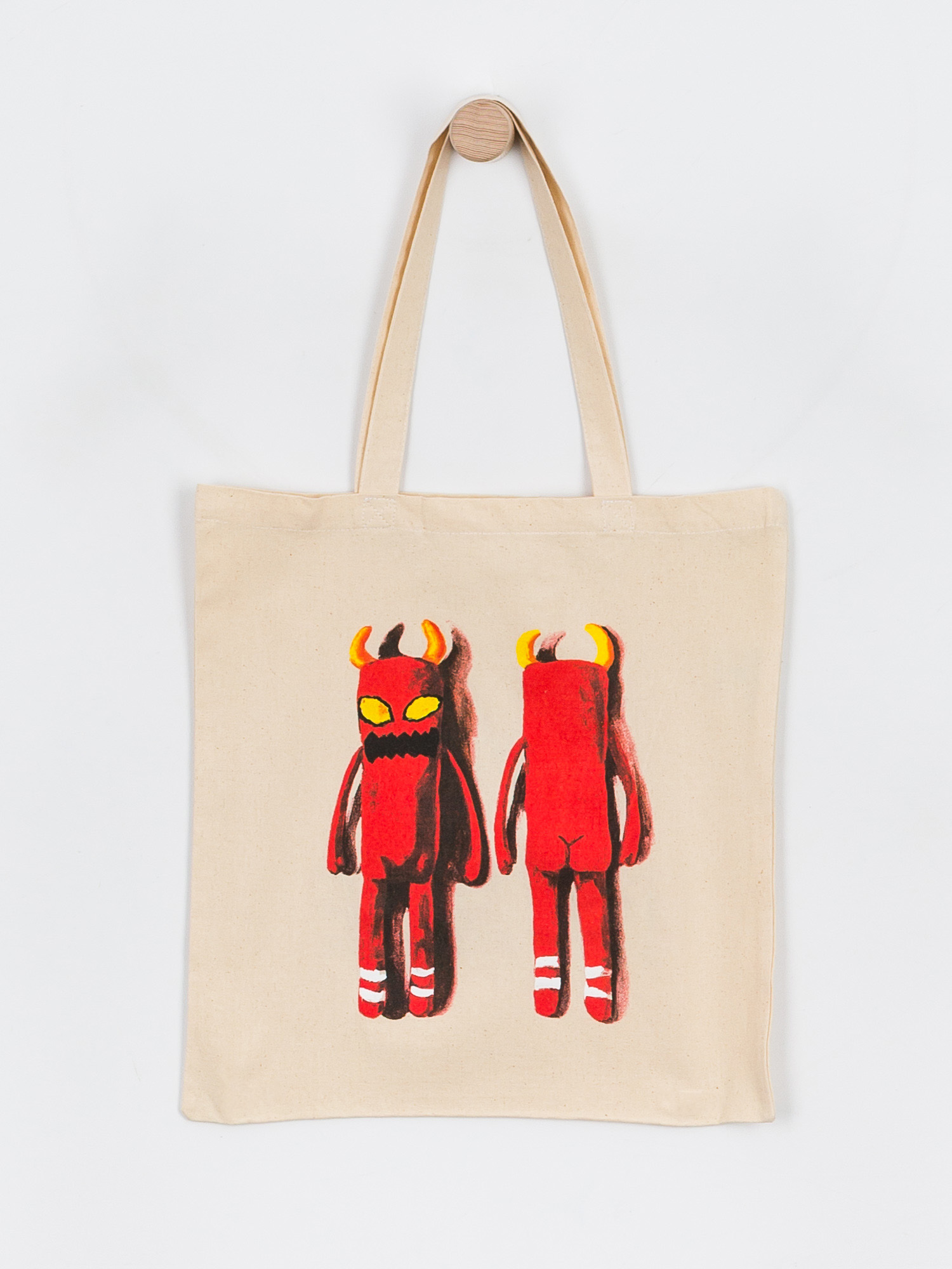 Torba Toy Machine Monster Puppet Tote (natural/red)