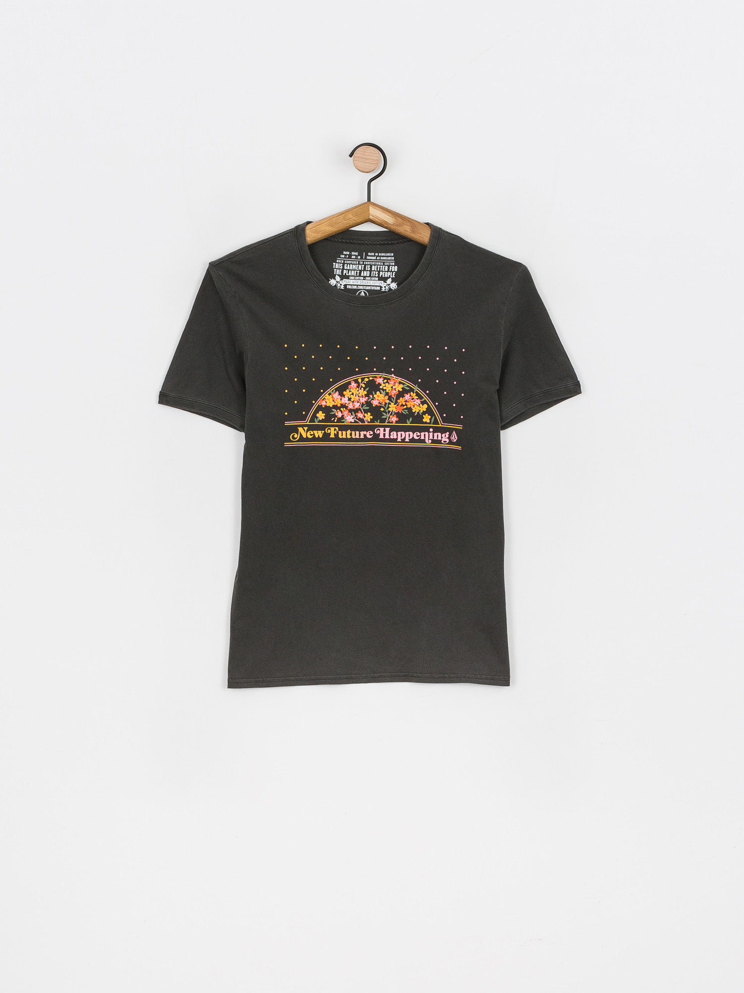 T-shirt Volcom Truly Ringer Wmn (black)