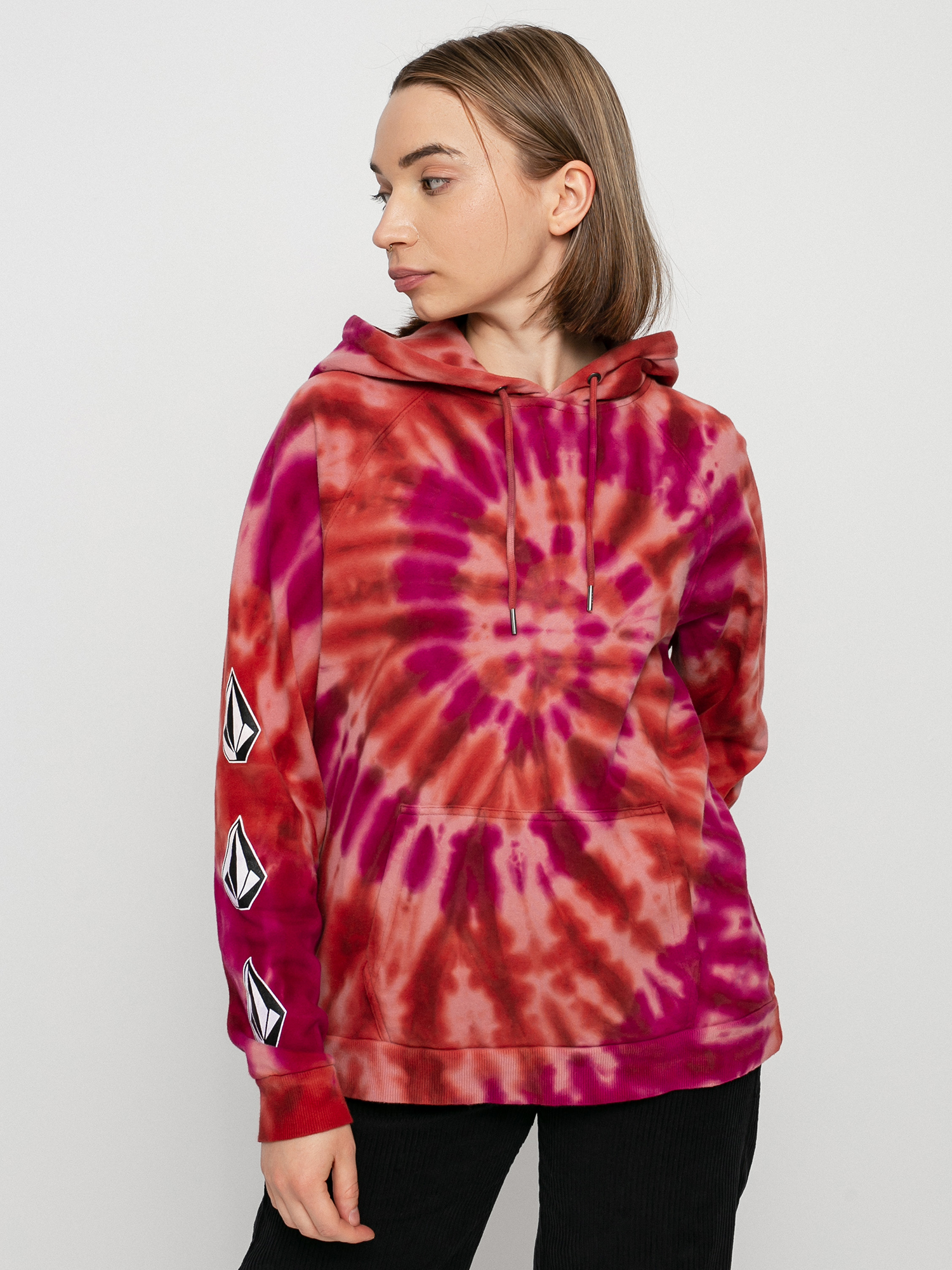 Bluza z kapturem Volcom Iconic Stone HD Wmn (auburn)