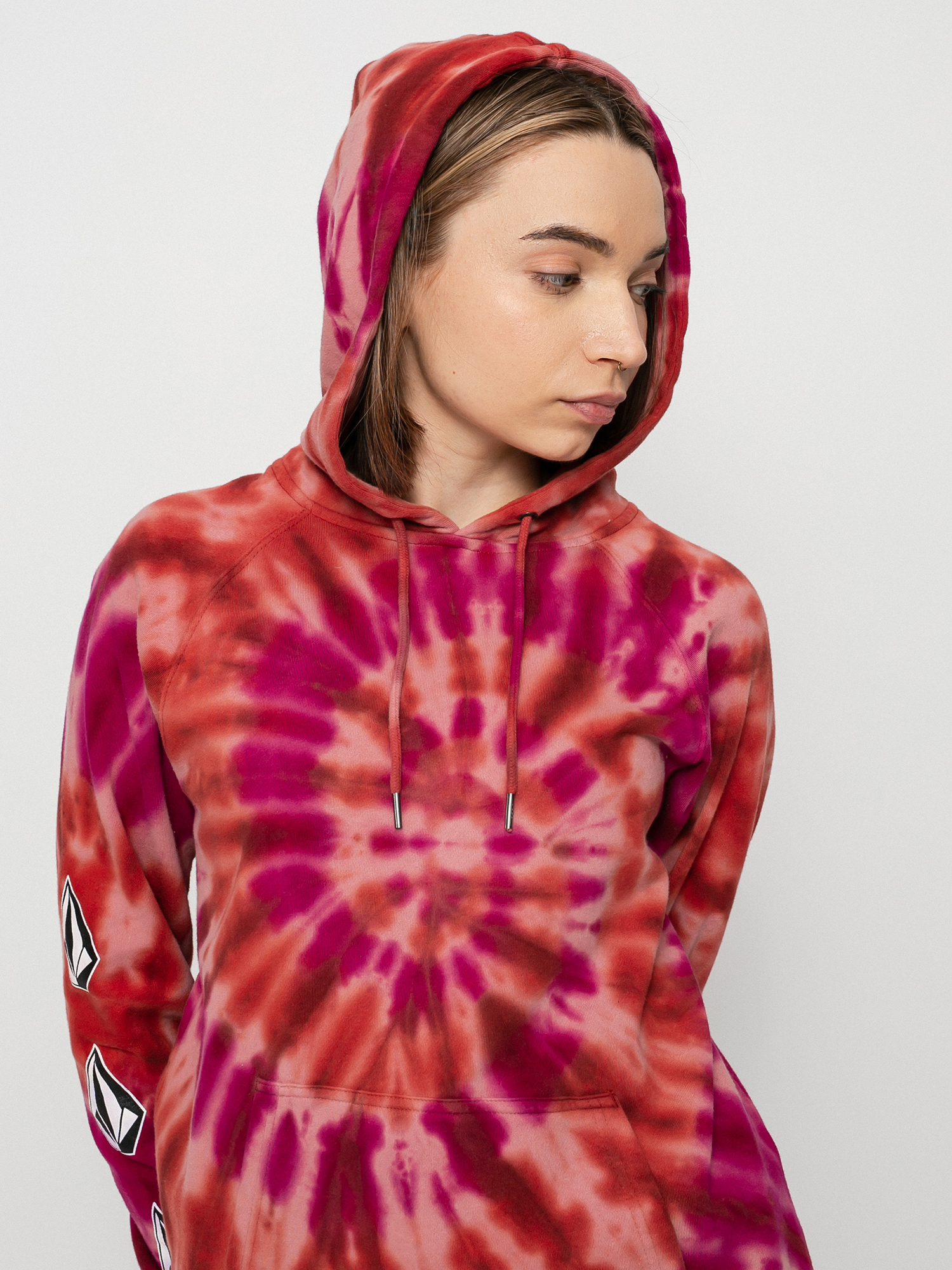 Bluza z kapturem Volcom Iconic Stone HD Wmn (auburn)