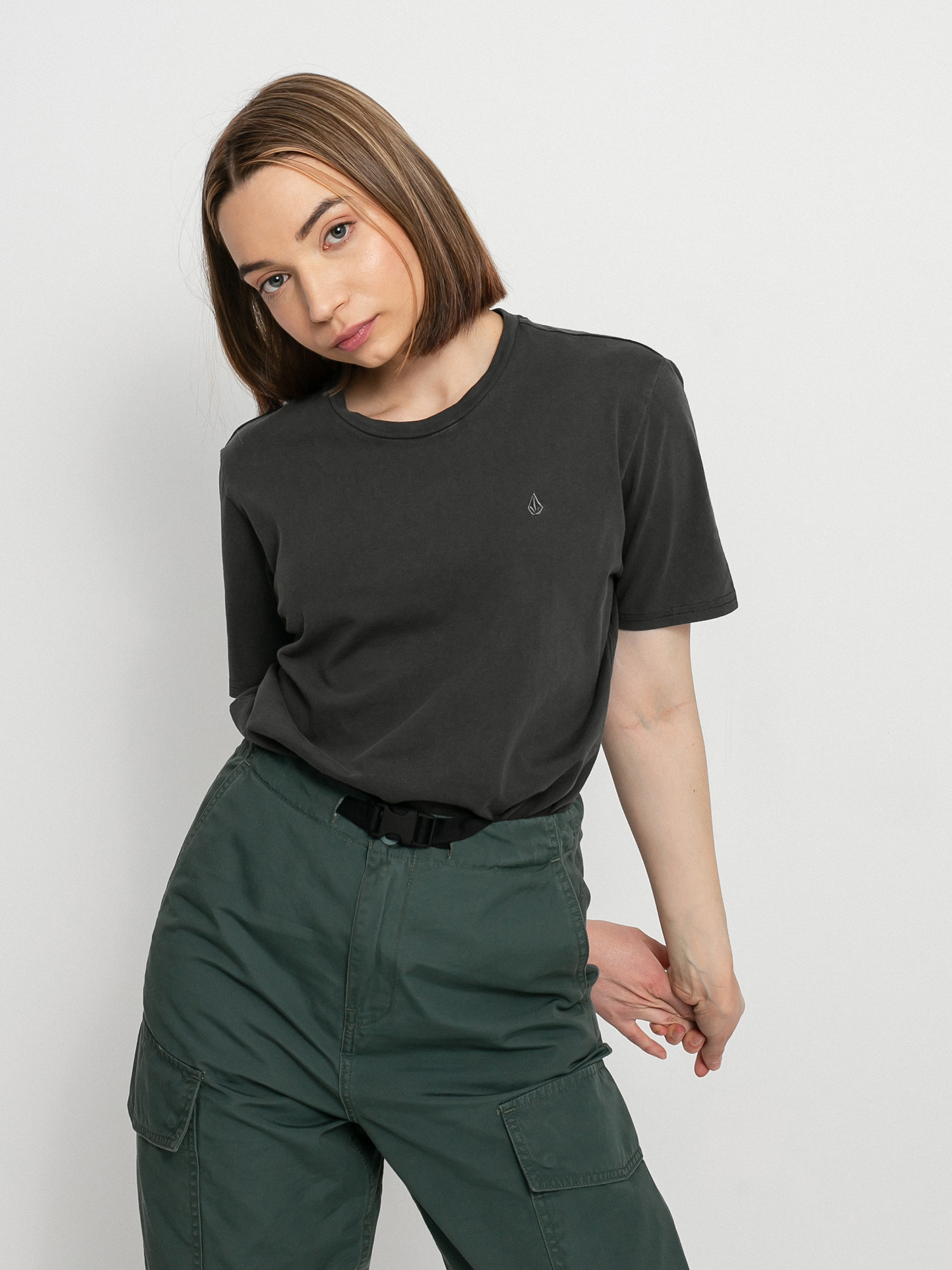 T-shirt Volcom Solid Stone Emb Wmn (black)
